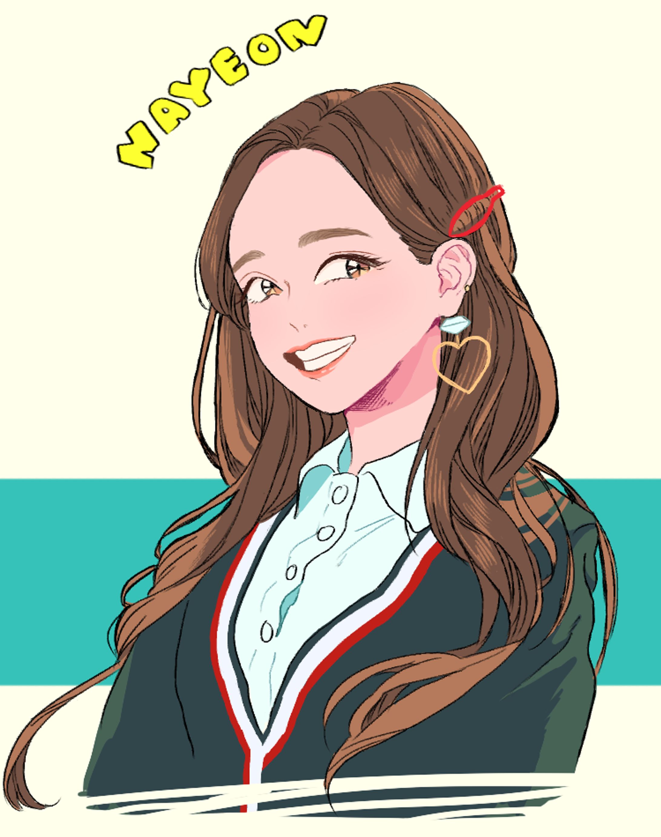 自主制作イラスト　似顔絵-1