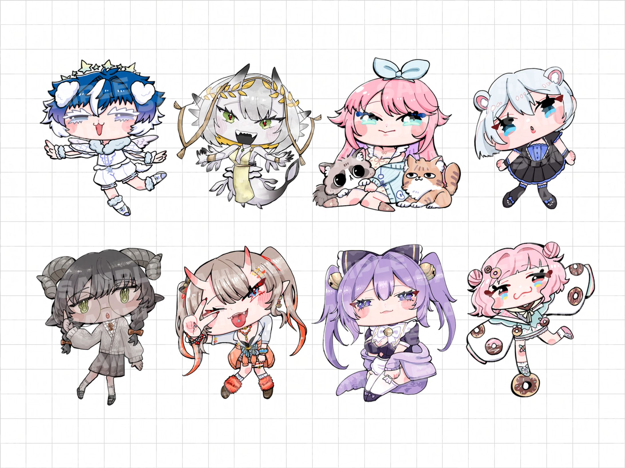 【works】ミニキャライラスト【Skeb】-1