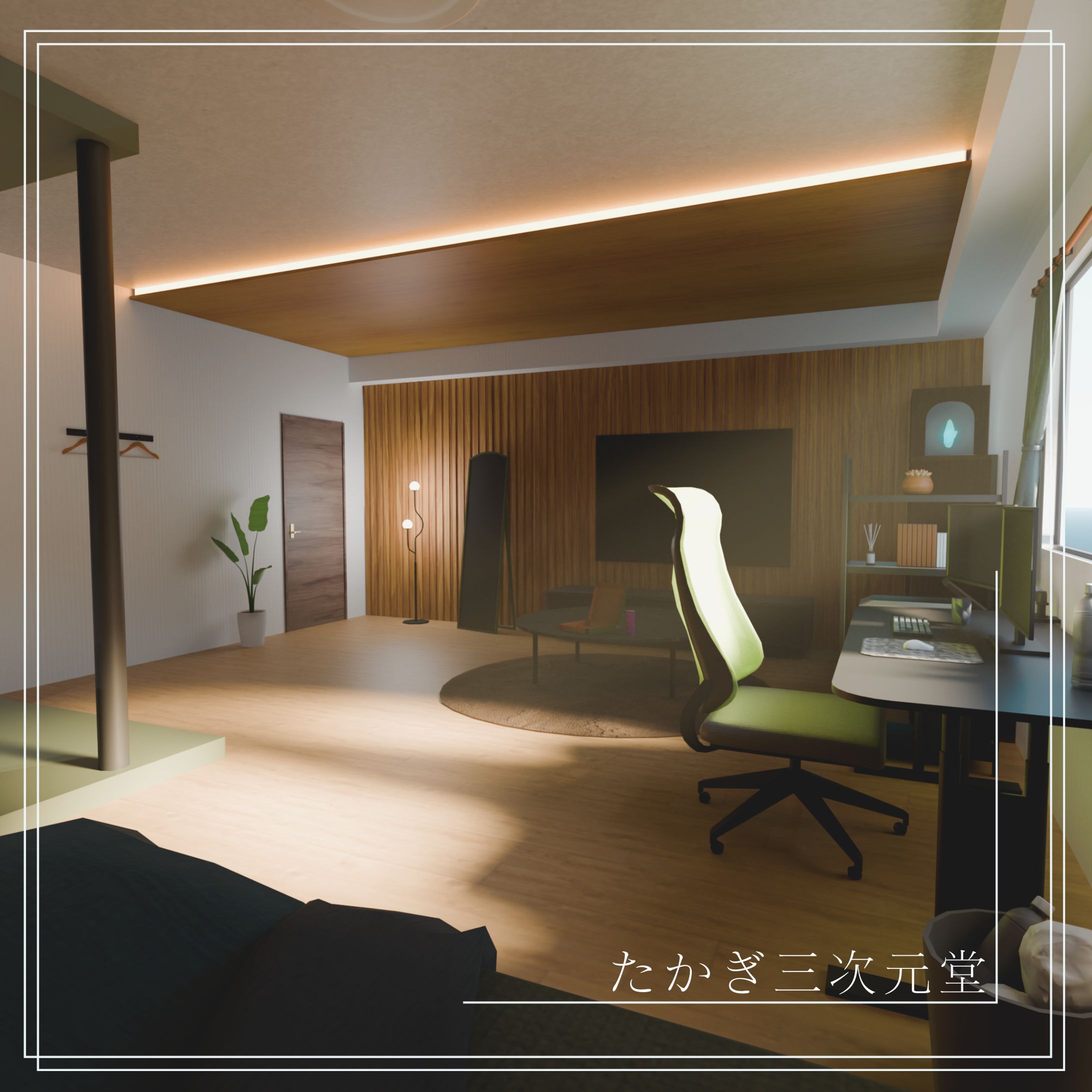 【3Dモデル】GamingRoom-1