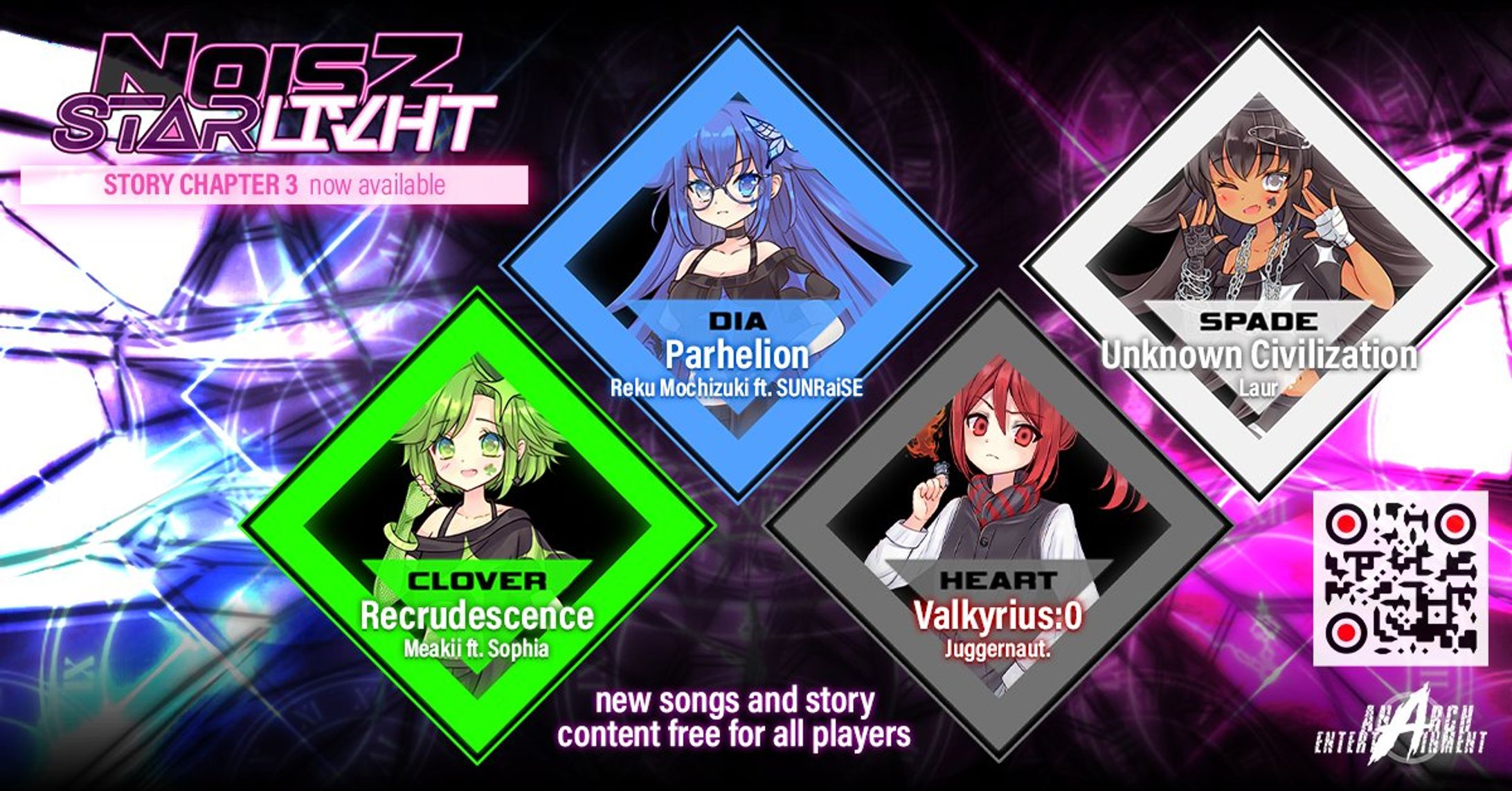 Anarch Entertainment様『NOISZ STΔRLIVHT』楽曲提供-1