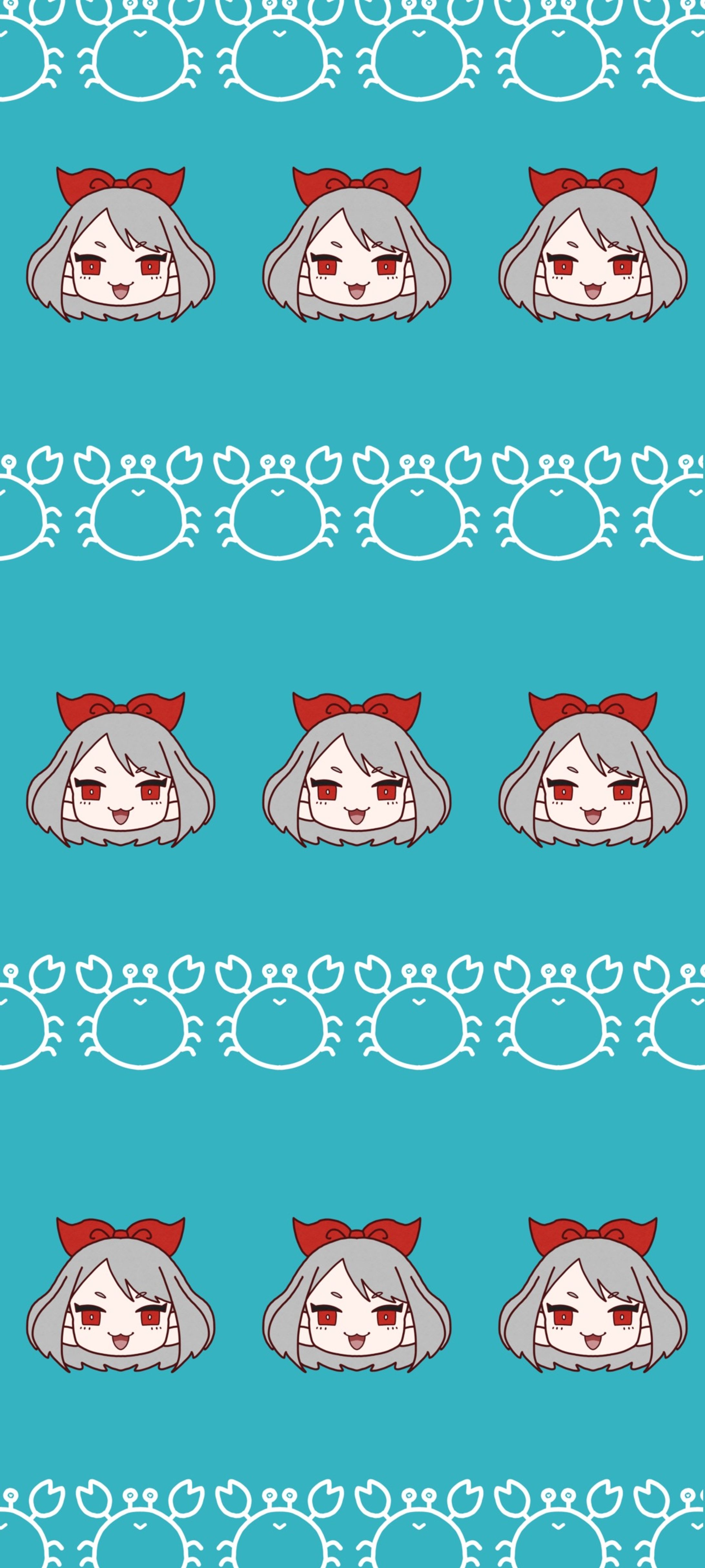 【お仕事実績】かに様スマホ壁紙_イラスト-1