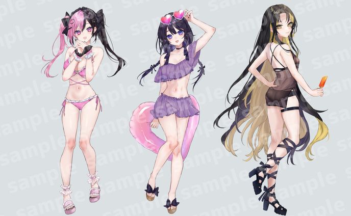 みるきす様歌ってみた動画用イラスト