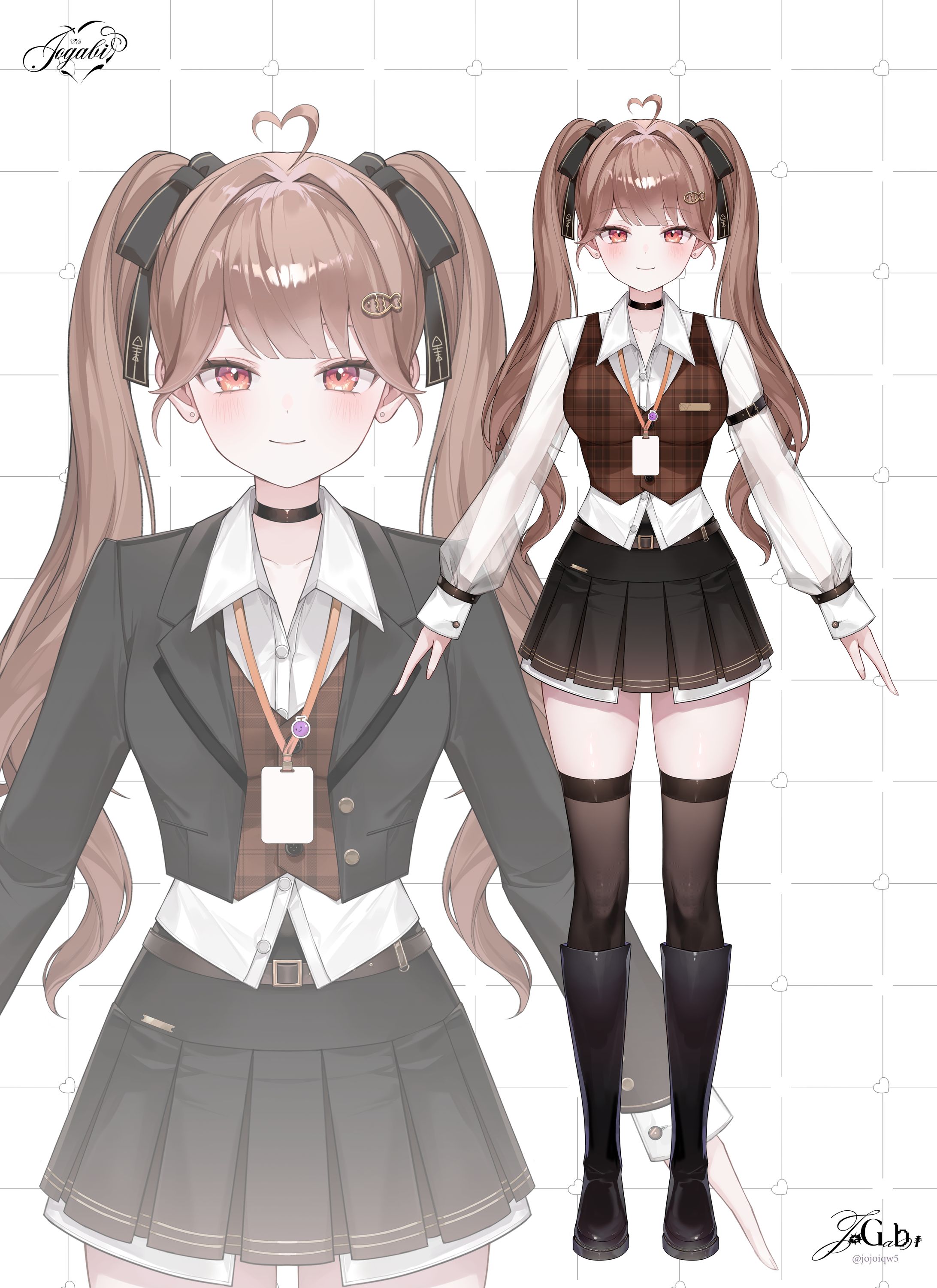  CHZZK Missjungデザインと3D三面図シート-1
