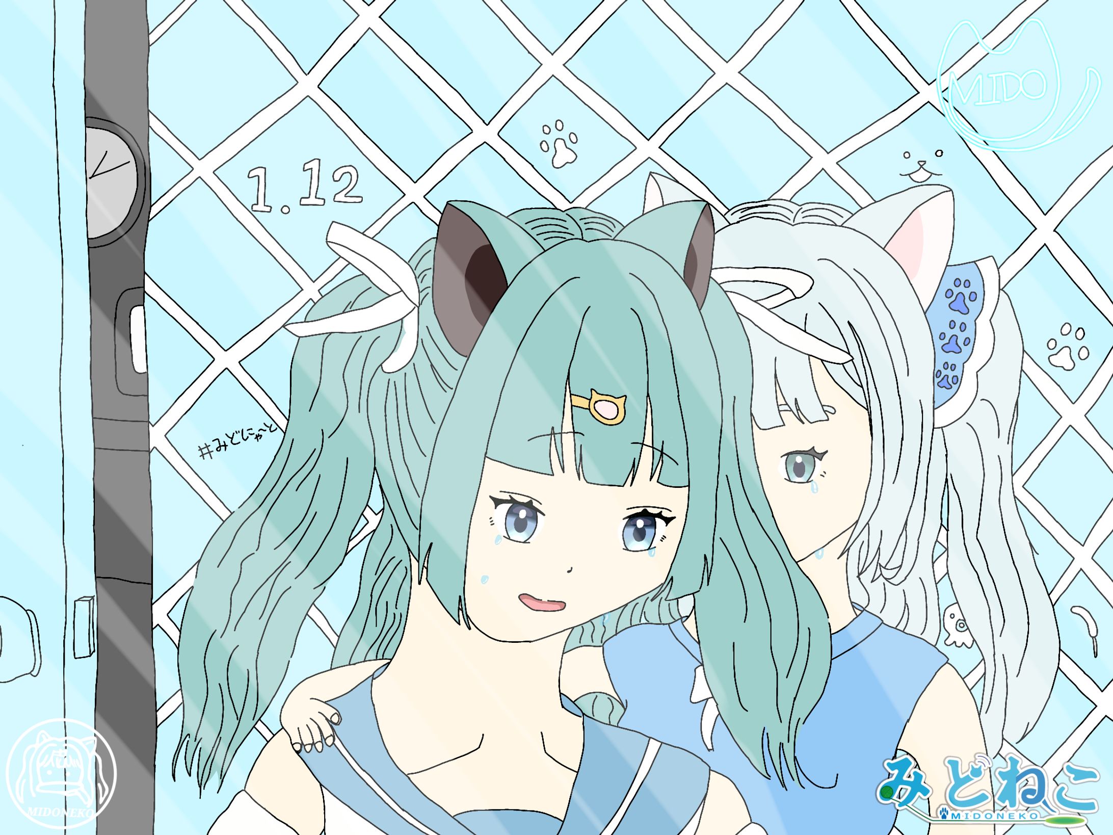 みどねこ卒業イラスト1-1