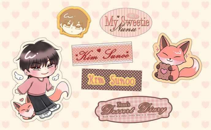 [FAN MERCH] die-cut sticker set