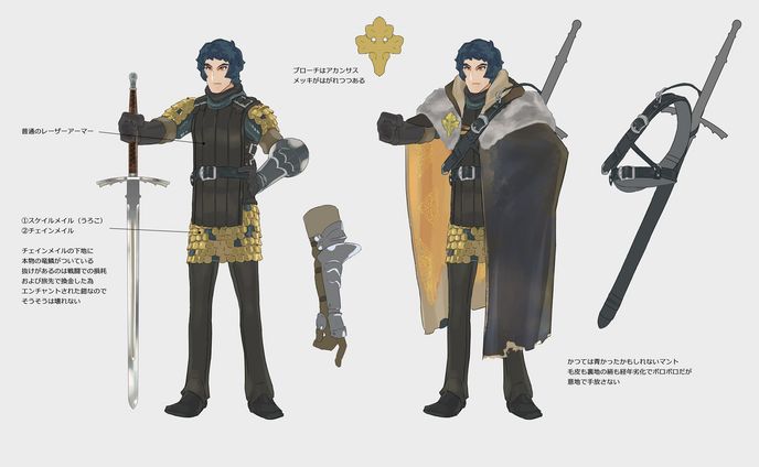キャラクター全身・設定図