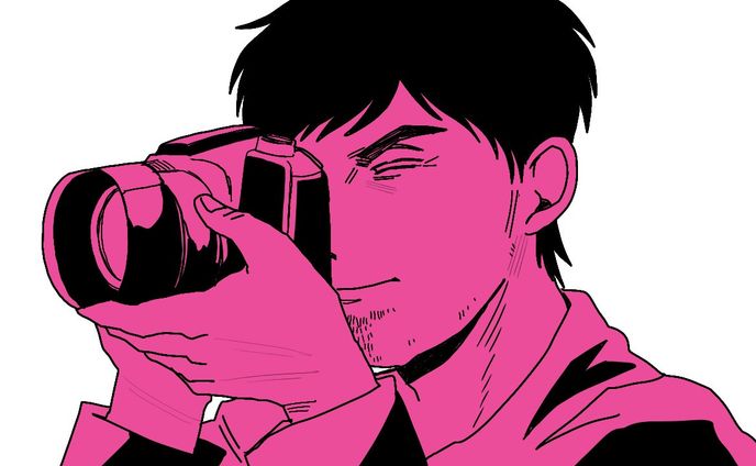 mvイラスト、カメラ