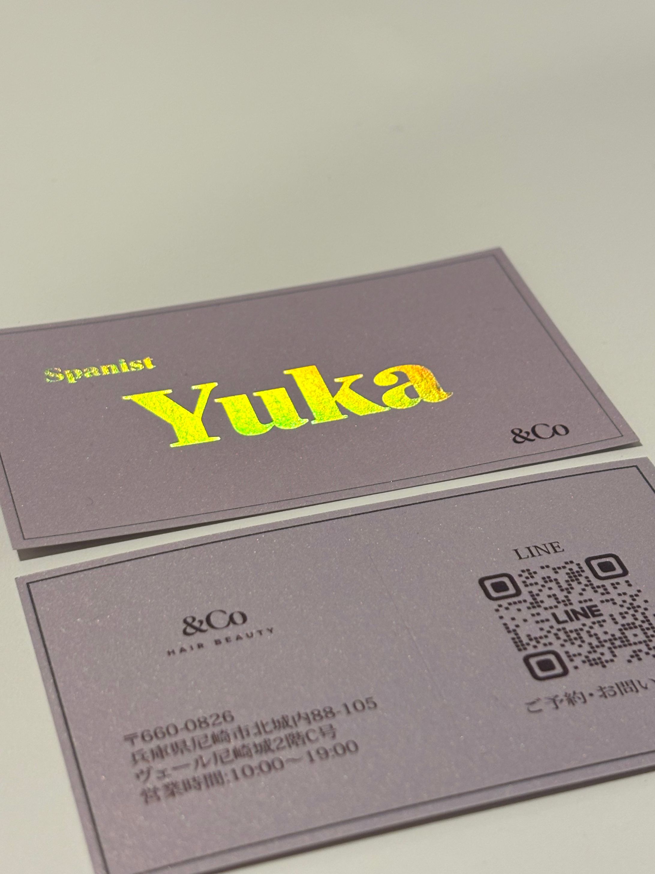 名刺：美容室＆Co様-1