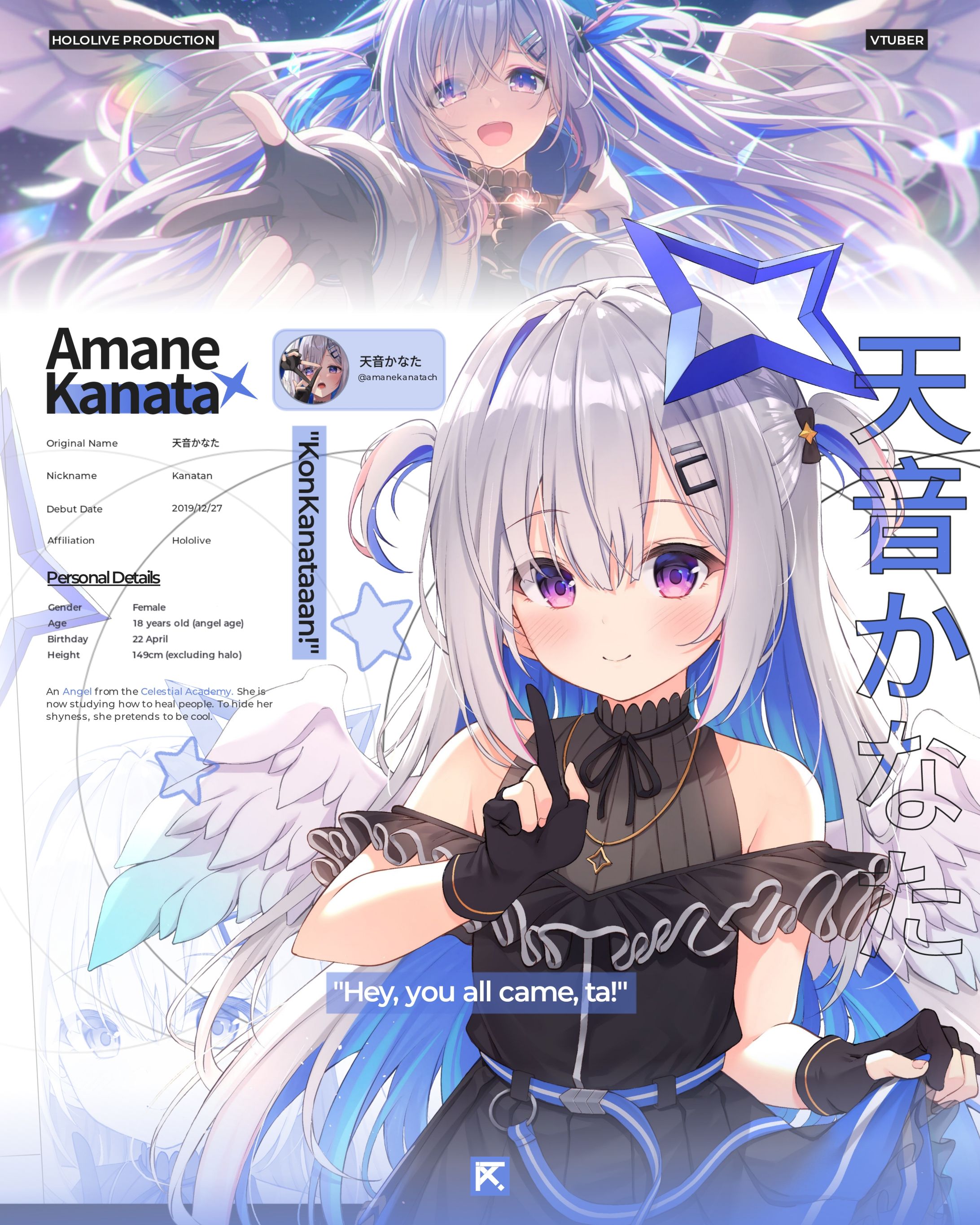 [ POSTER ] Kanata Amane - Hololive-1