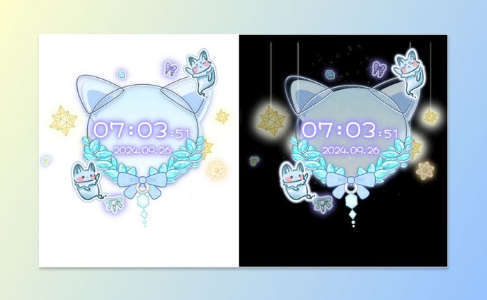 HTML Digital Clock / 動く時計