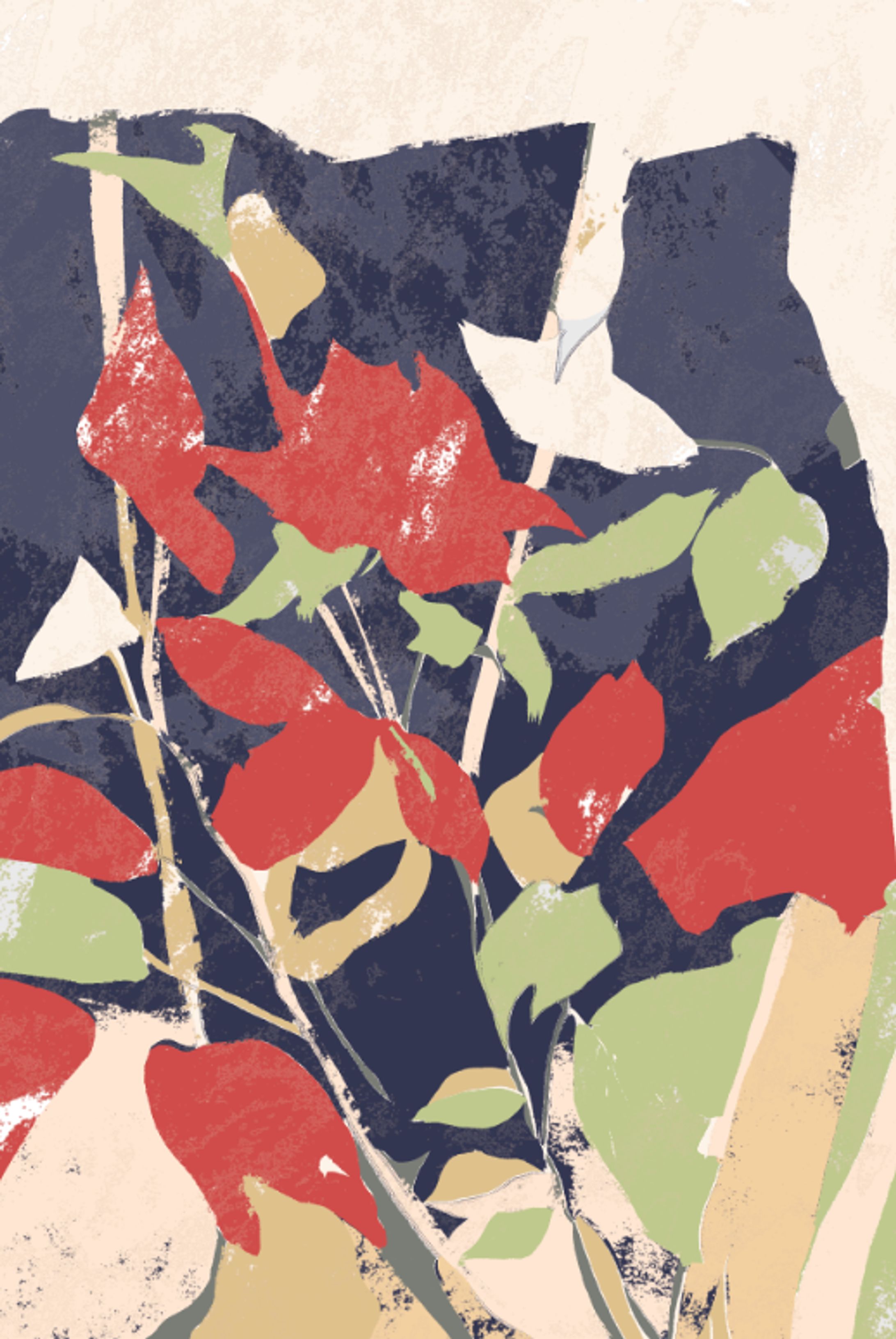 ＊童話のような赤い花-1