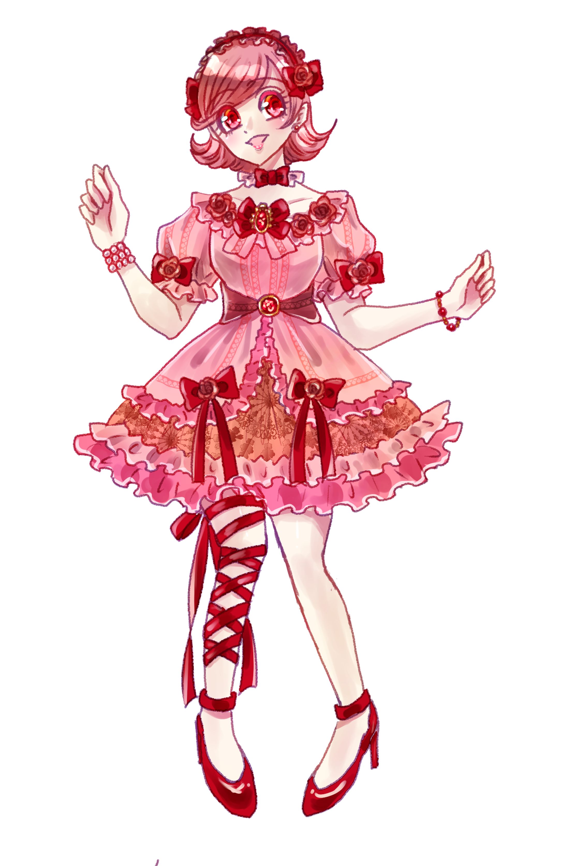 オリジナル　ガーネット擬人化-1