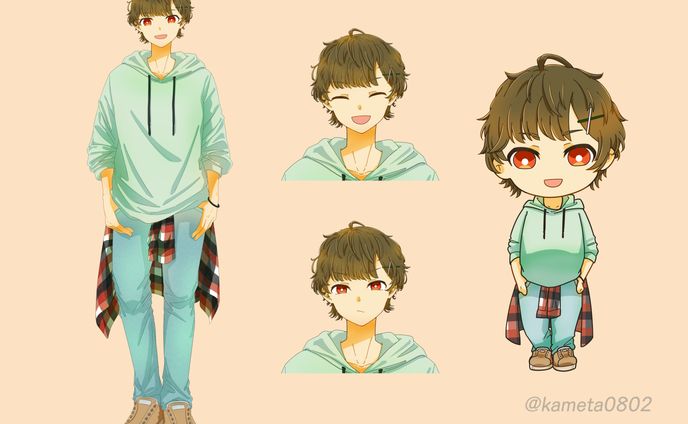 立ち絵、佐東杳（はるか）
