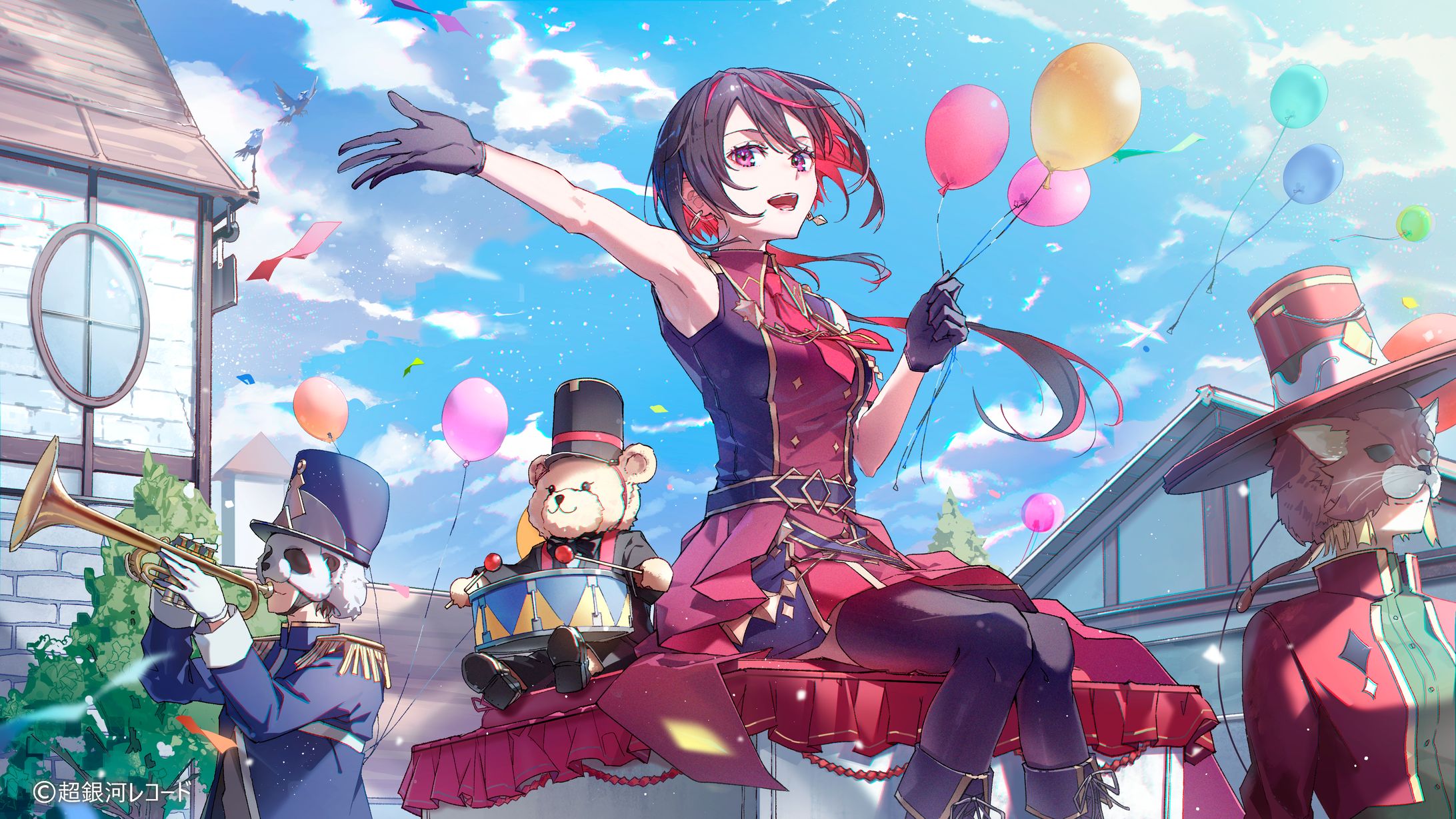 超銀河レコード所属 赤星光希様 「RPG」歌ってみたMVイラスト-1