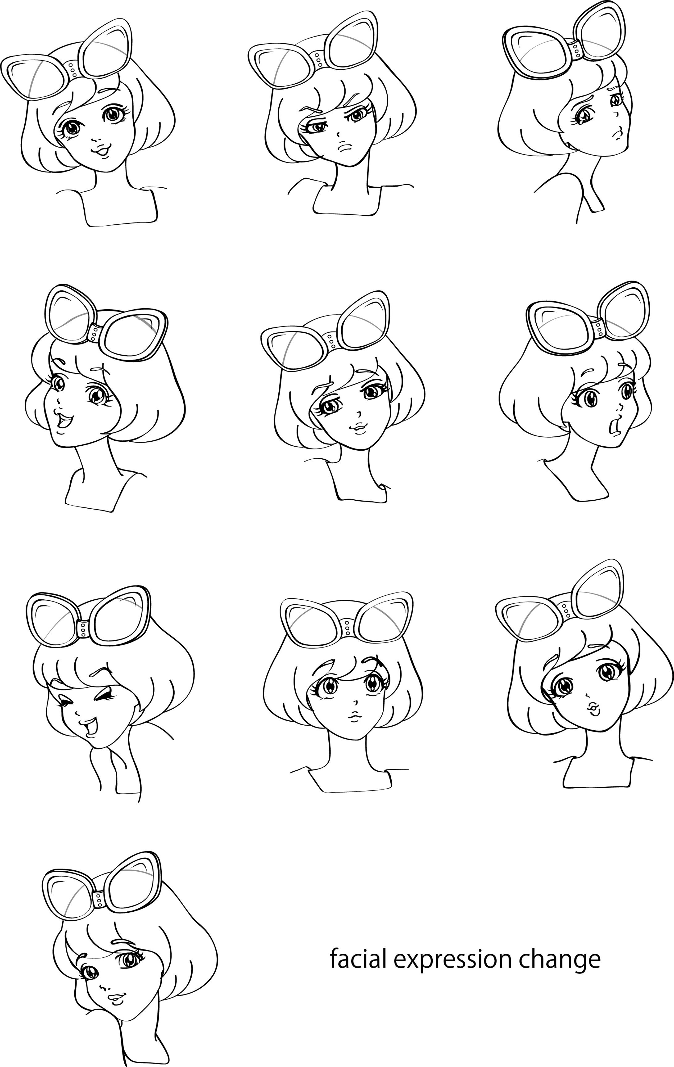 change of facial expression-1