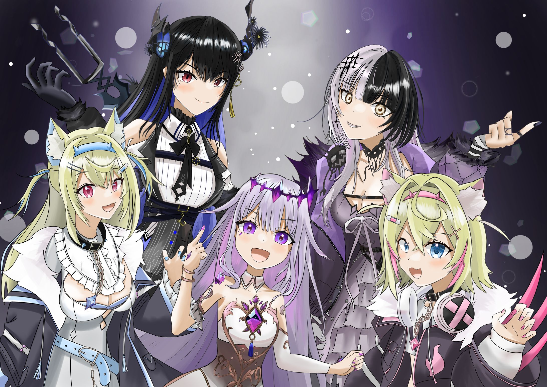 イラスト46(ホロライブファンアート：Advent） -1
