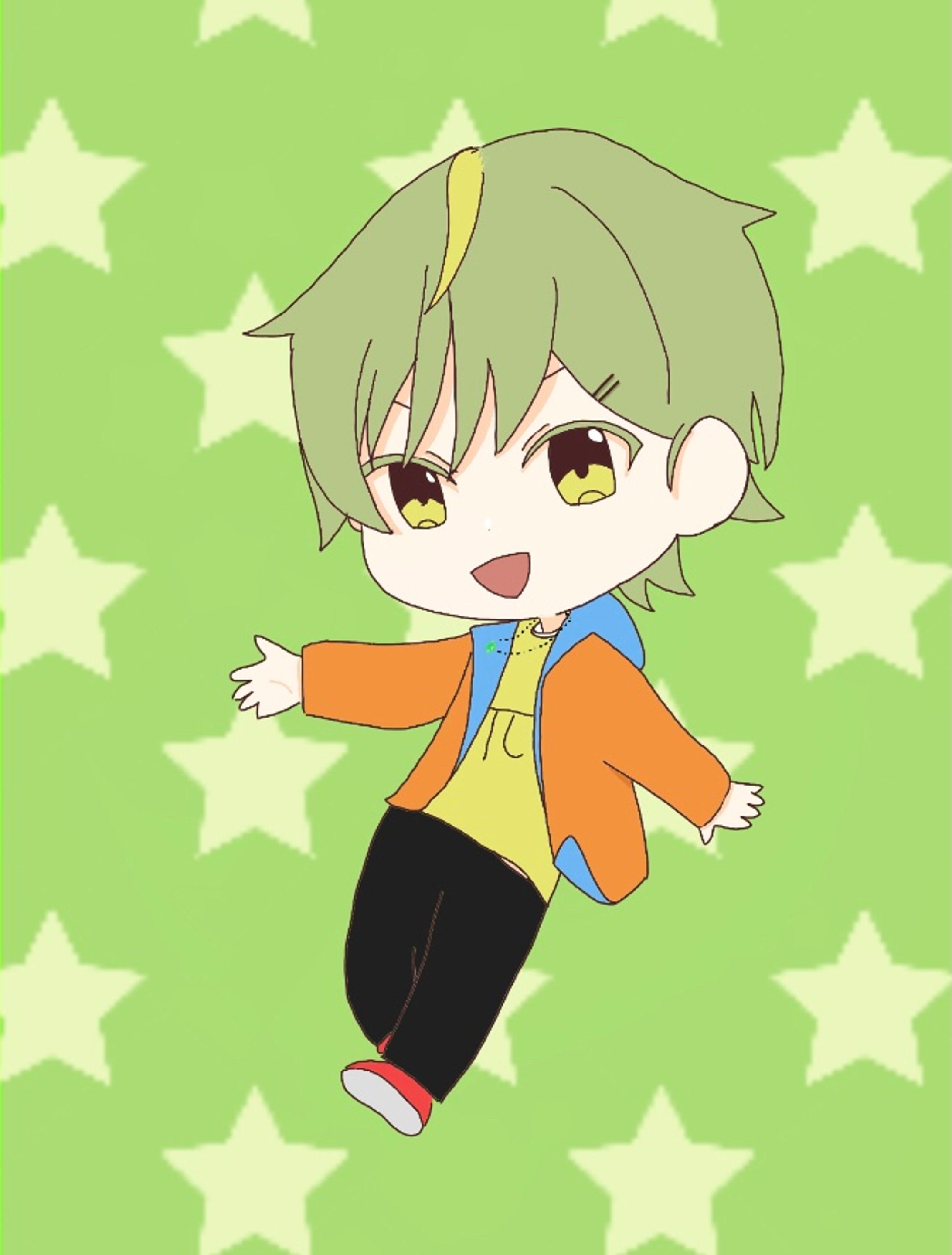 π(自分)ミニキャラ縦長イラスト-1