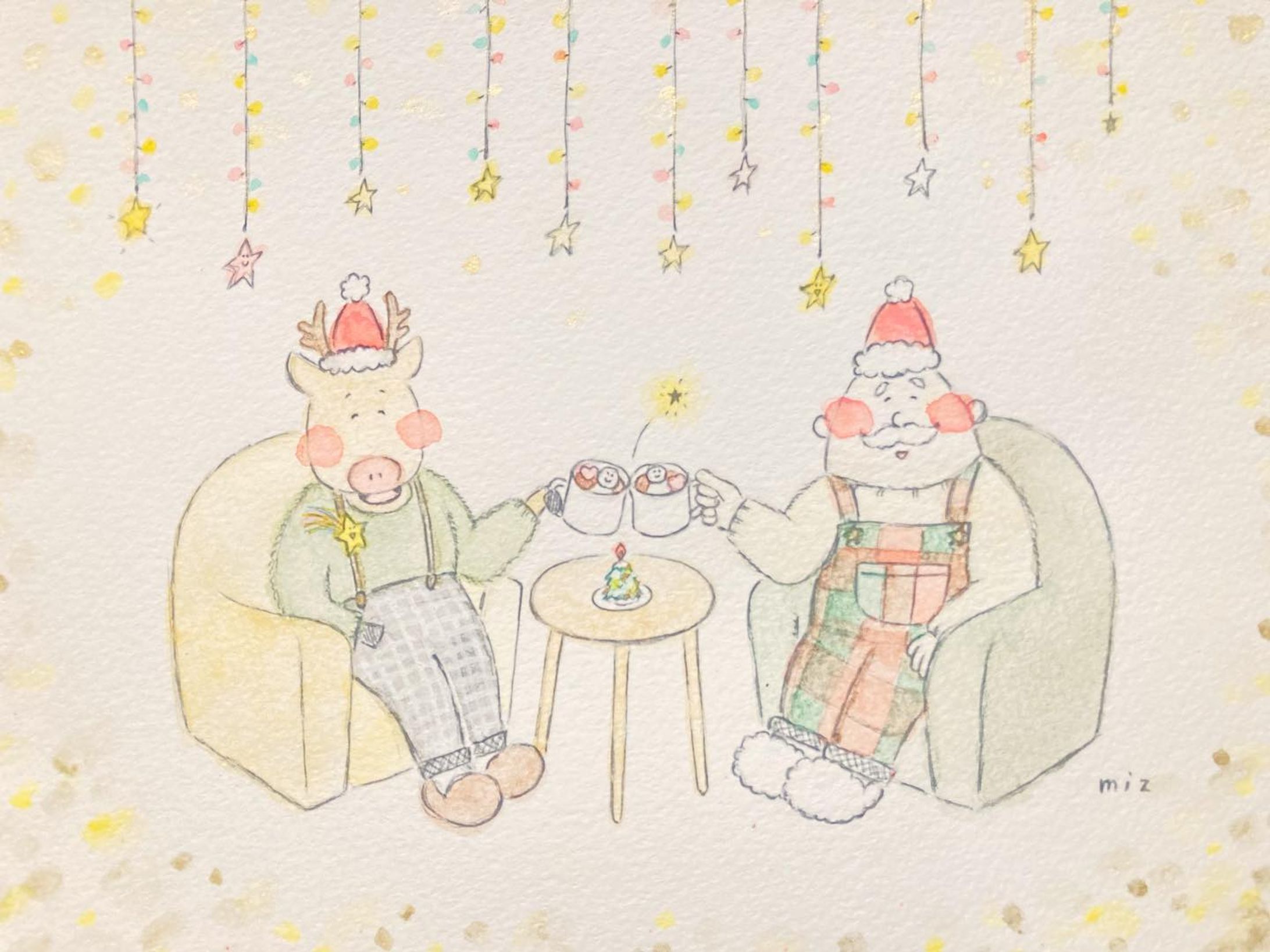 「クリスマスカフェ」

使用画材:水彩、シャープペンシル、ペン-1