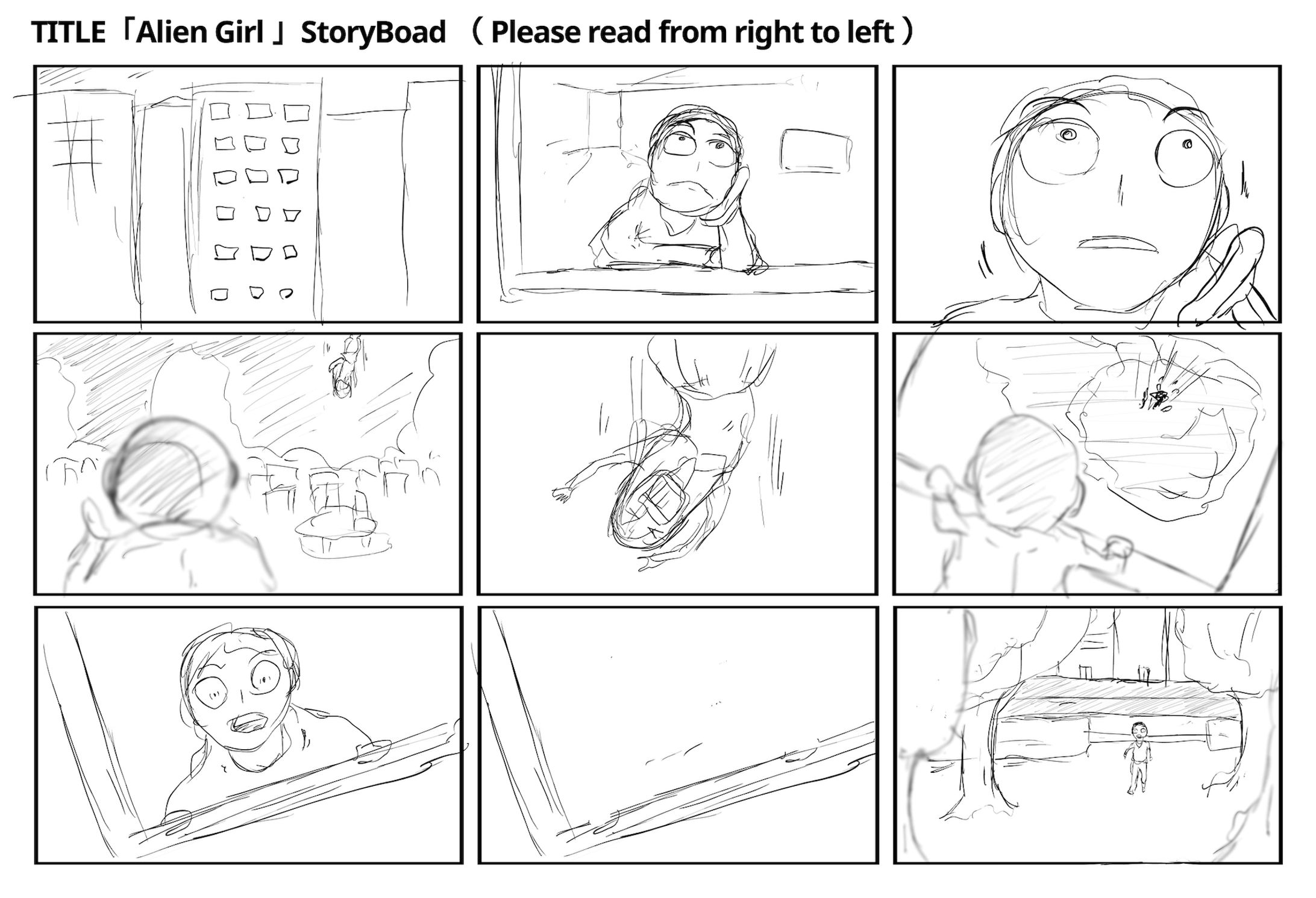 ALIEN GIRL（ Storyboard ）Ep.01-1