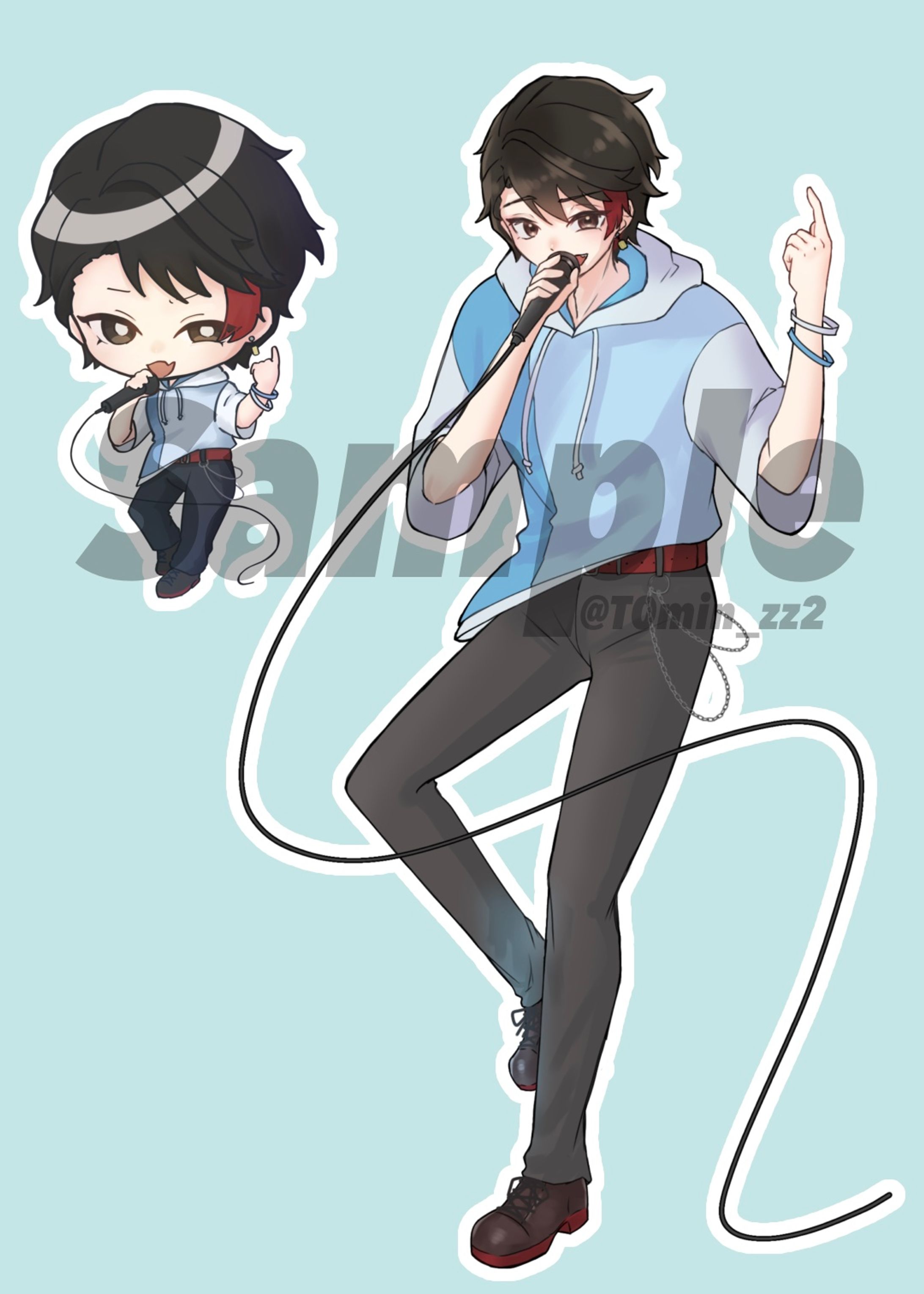 【お仕事】龍拡散 様 キャラクターデザイン/立ち絵/デフォルメイラスト-1