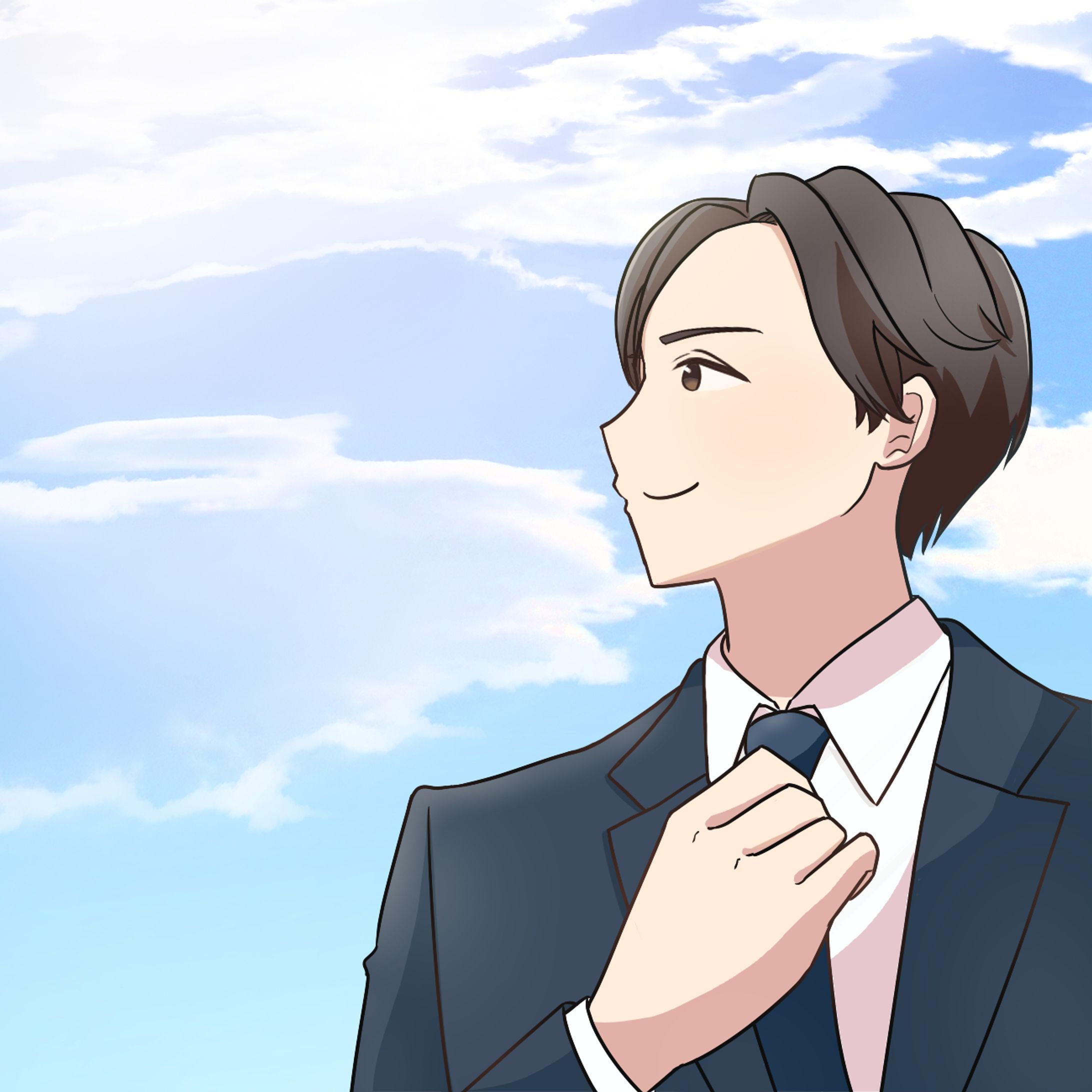 男性スーツ上半身サンプル-1