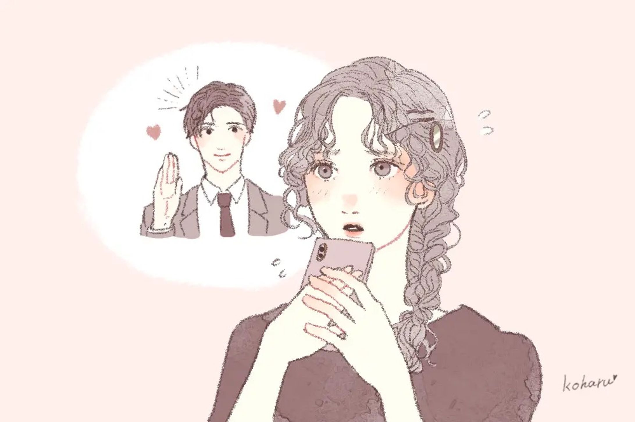 【Web挿絵】恋愛コラムのサムネイルイラスト-1