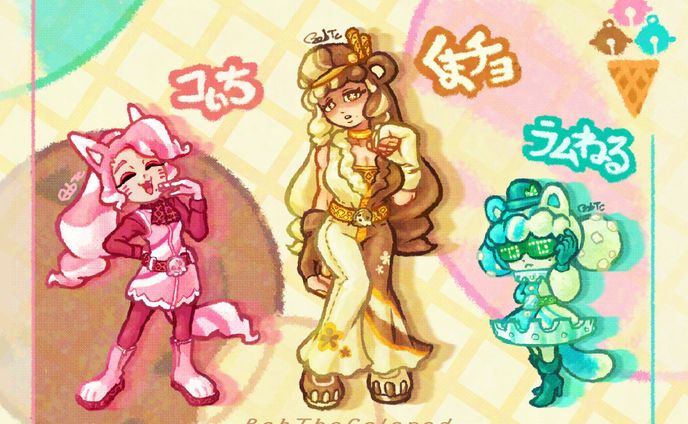 イラスト・デザイン、カラフル