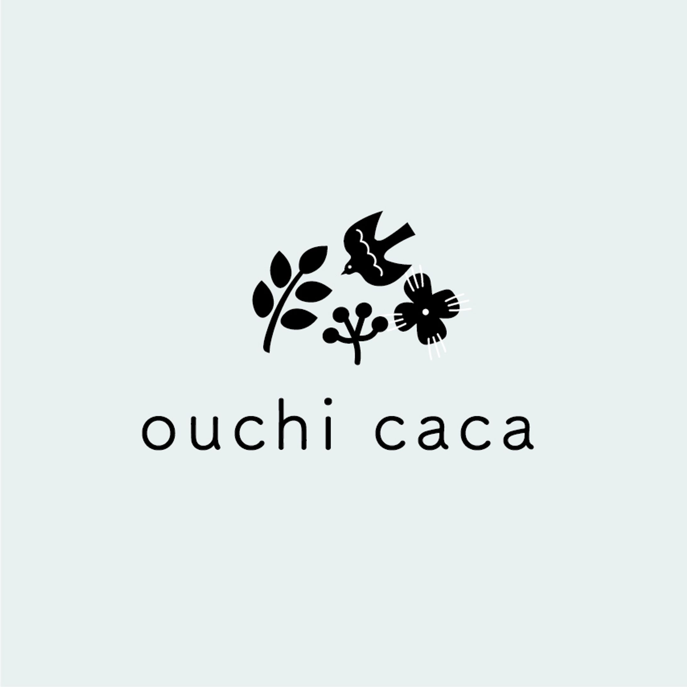 ロゴ／ouchi caca 02-1