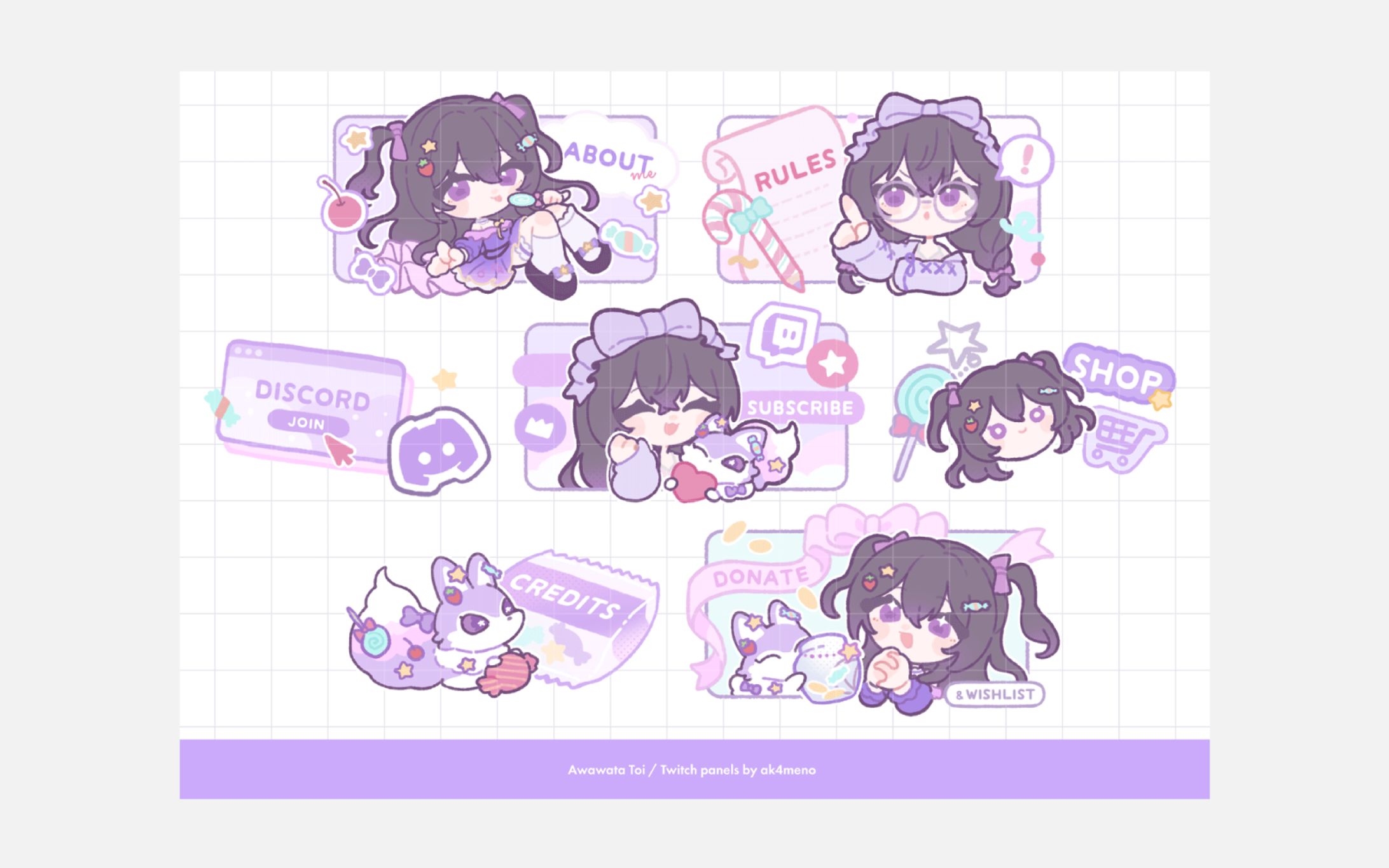 skeb / Twitch パネルイラスト-1