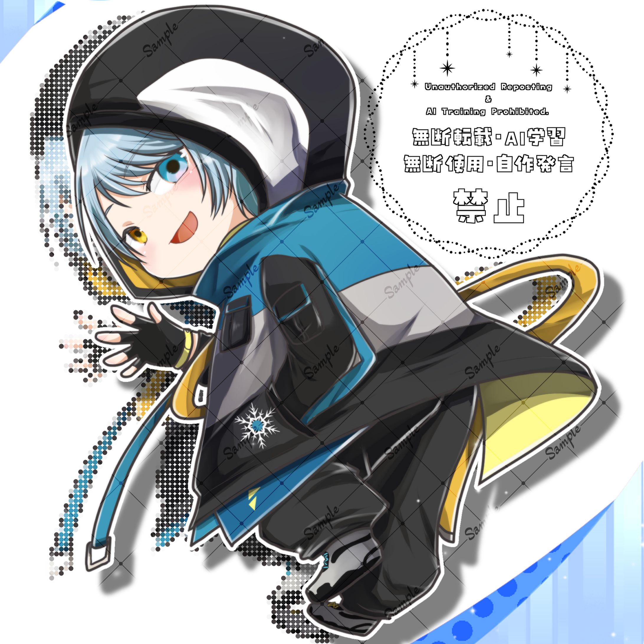 LapisLive所属Vライバー來夢様　SDイラスト-1
