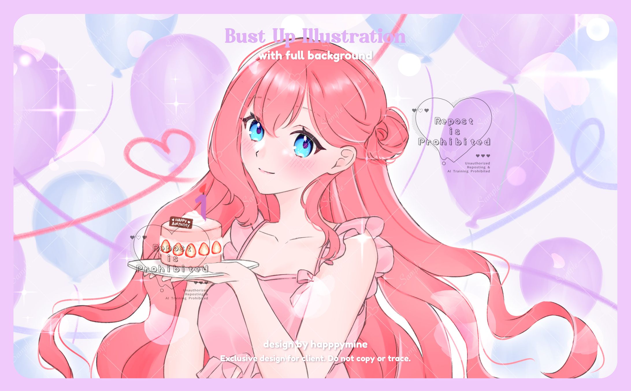 Bust Up Illustration-1