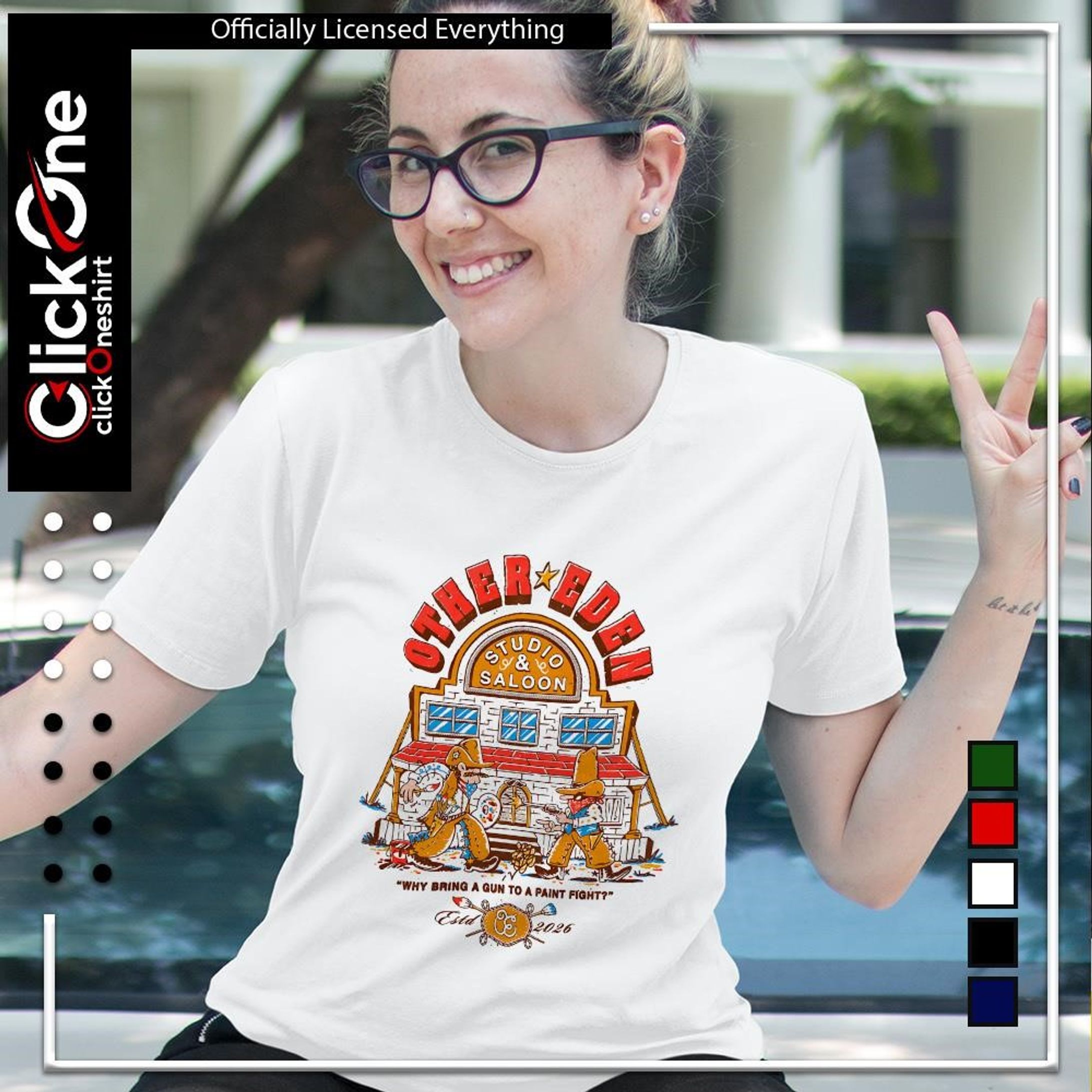 Paint Fight 2026 – Retro Studio Saloon Tee-1