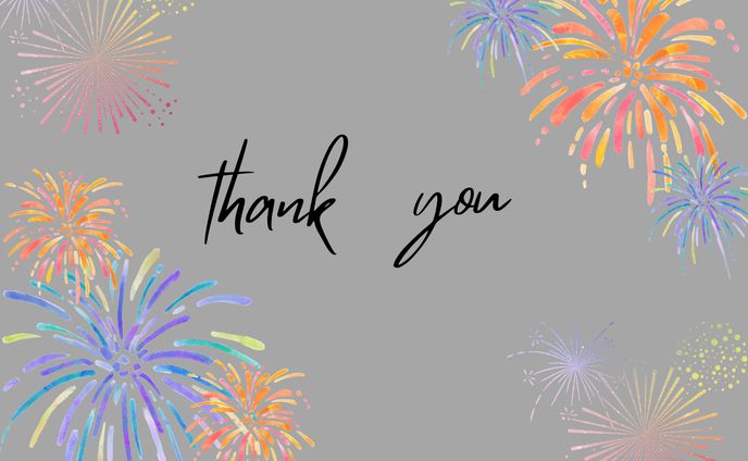 Thank youカード　花火
