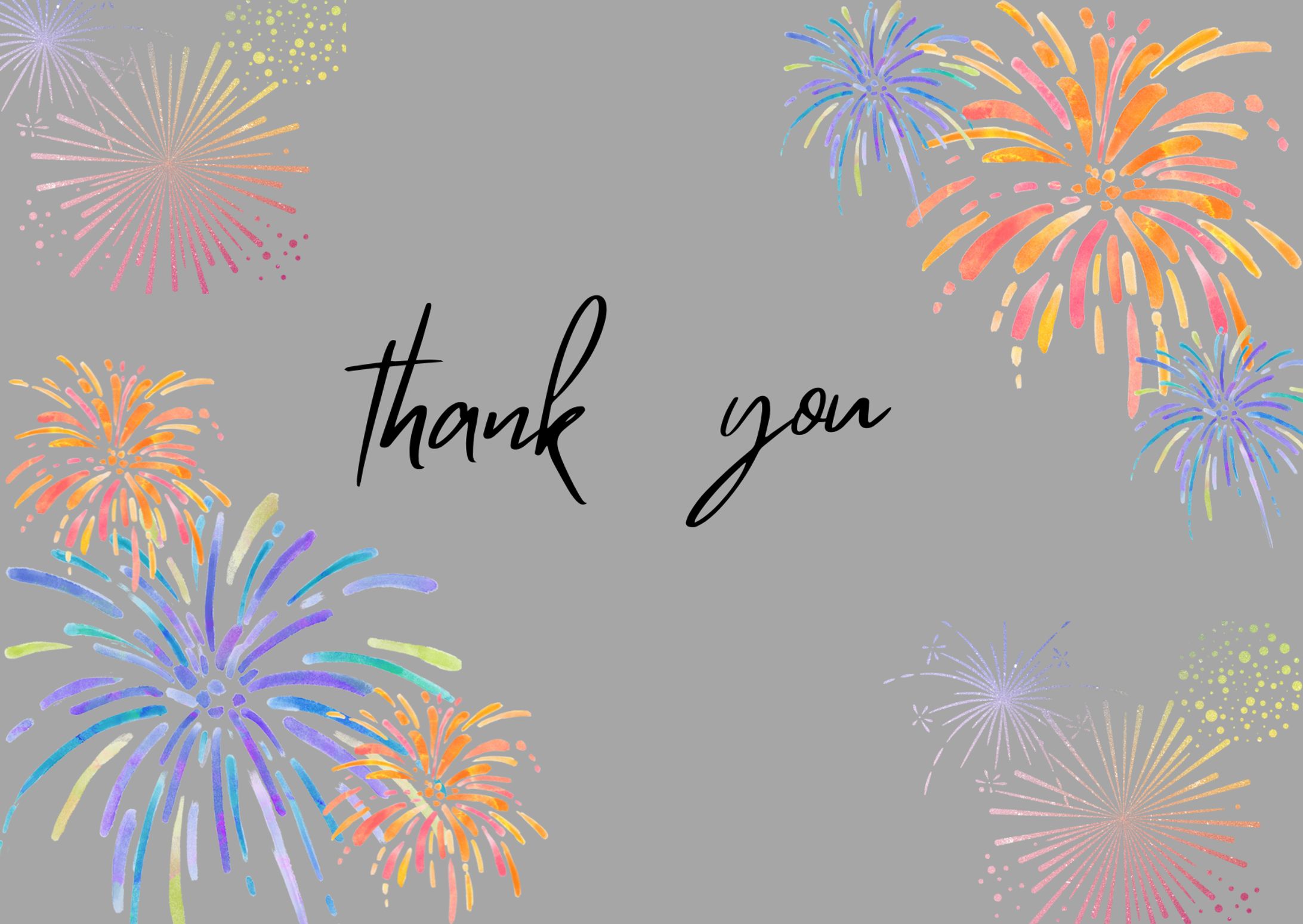 Thank youカード　花火-1
