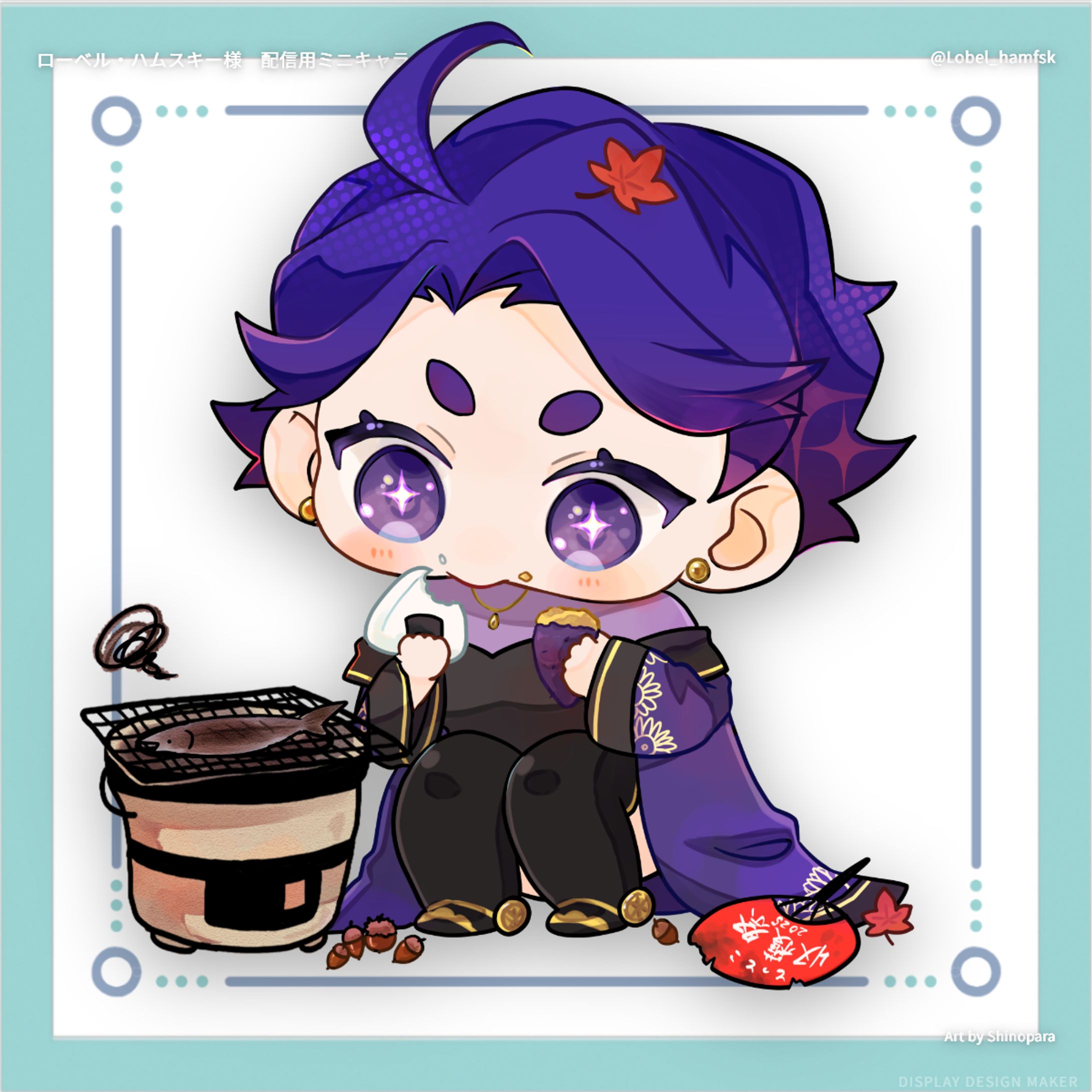 【ご依頼制作】ローベル・ハムスキー_ミニキャラ-1