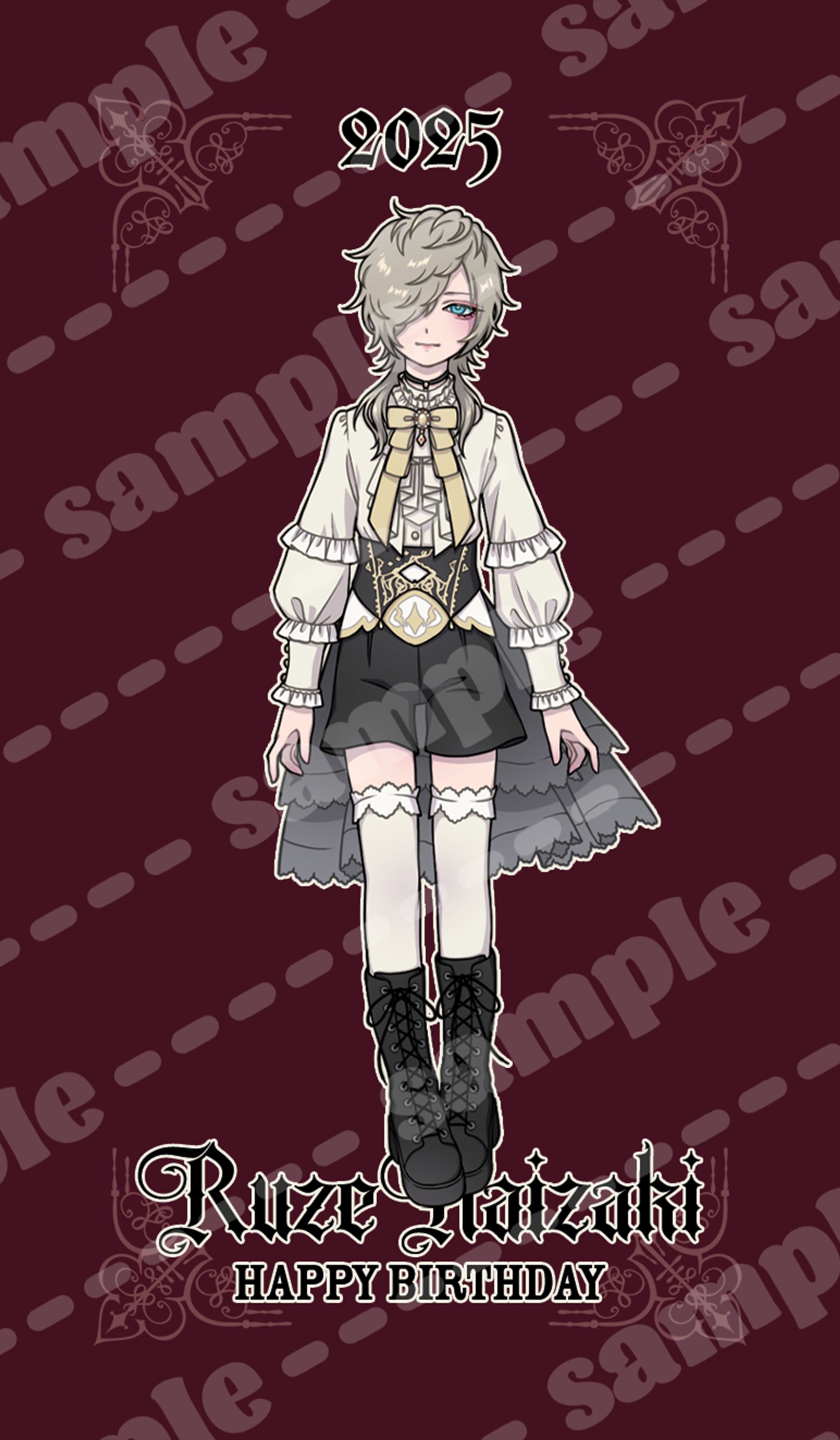 男装カフェさん/アクスタ、ステッカー-1