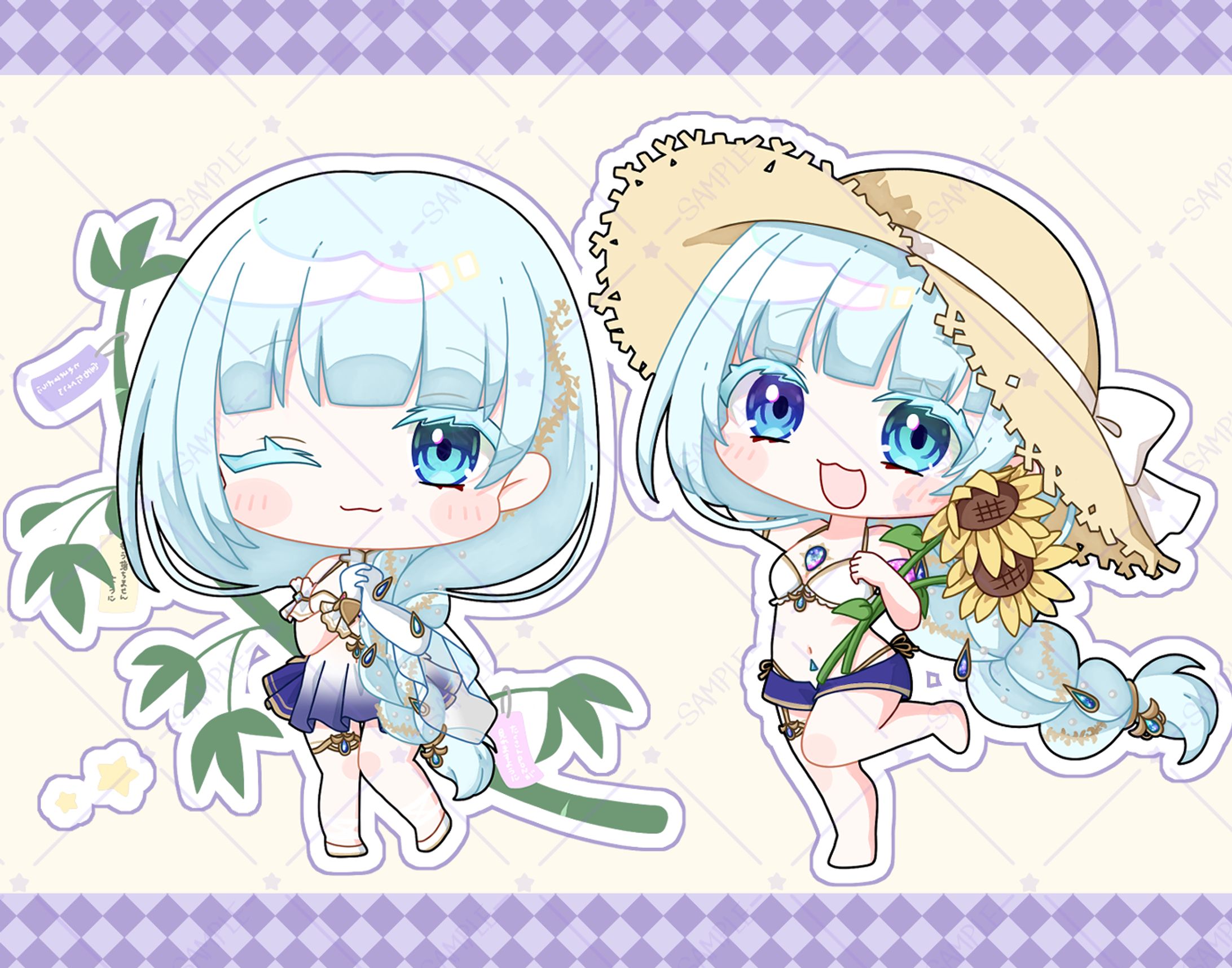ﾘﾗ･ｱﾚｷｻﾝﾄﾞﾗｲﾄ様Birthdayカードイラスト【簡易】-1