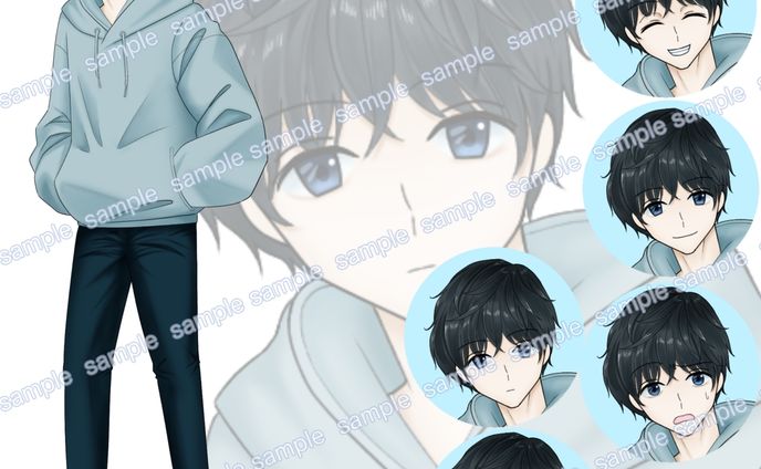 パーカーの少年（SKIMAキャラ販売）