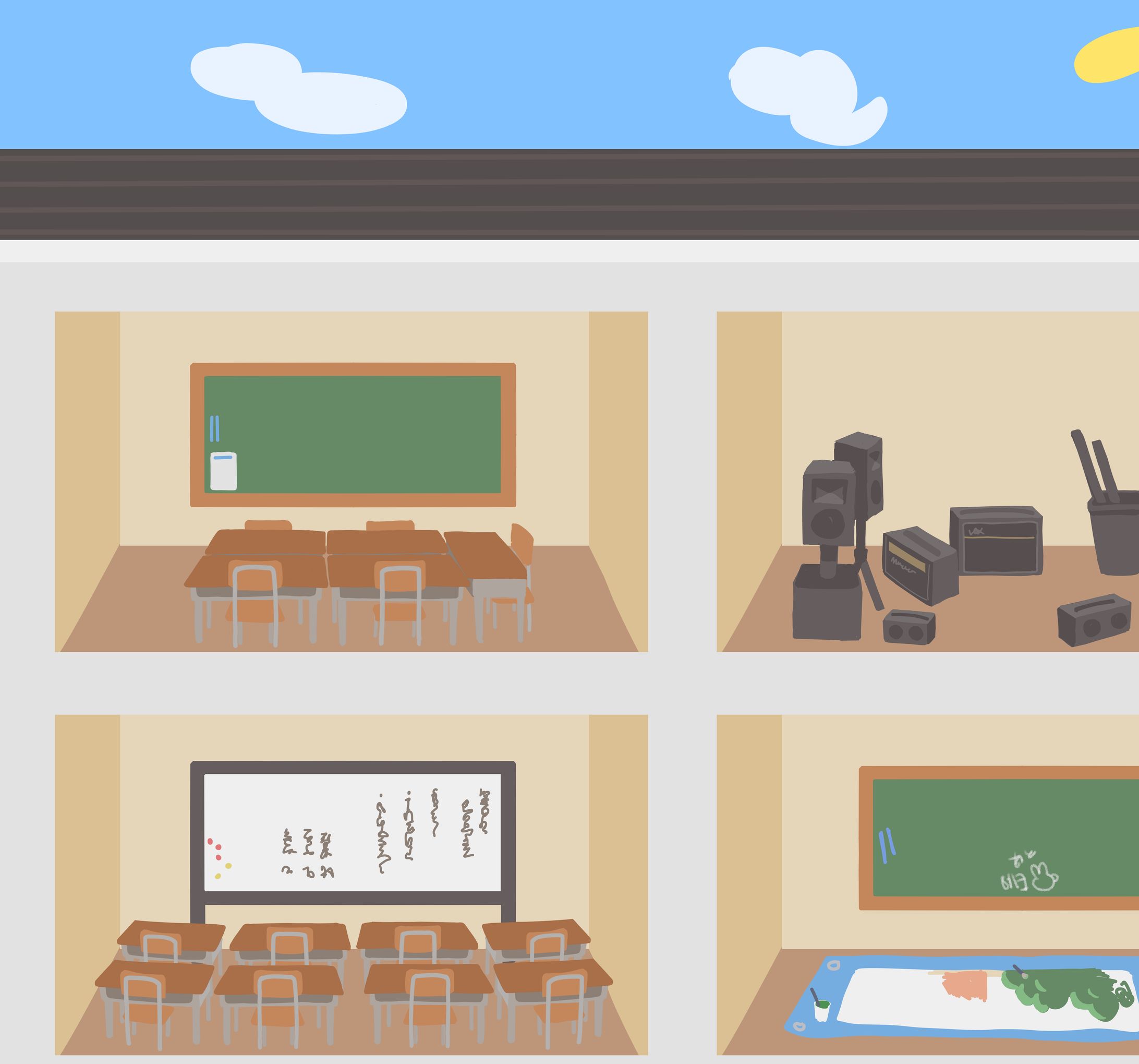 ボードゲームの背景用イラスト-1