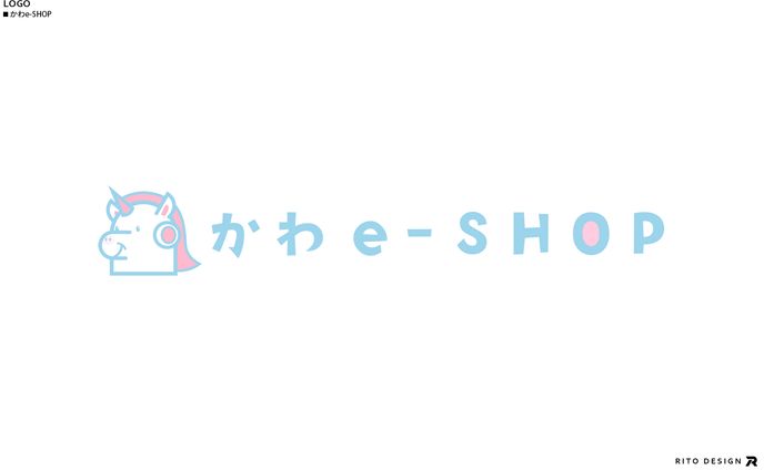 かわe-SHOP　キャラクターロゴデザイン