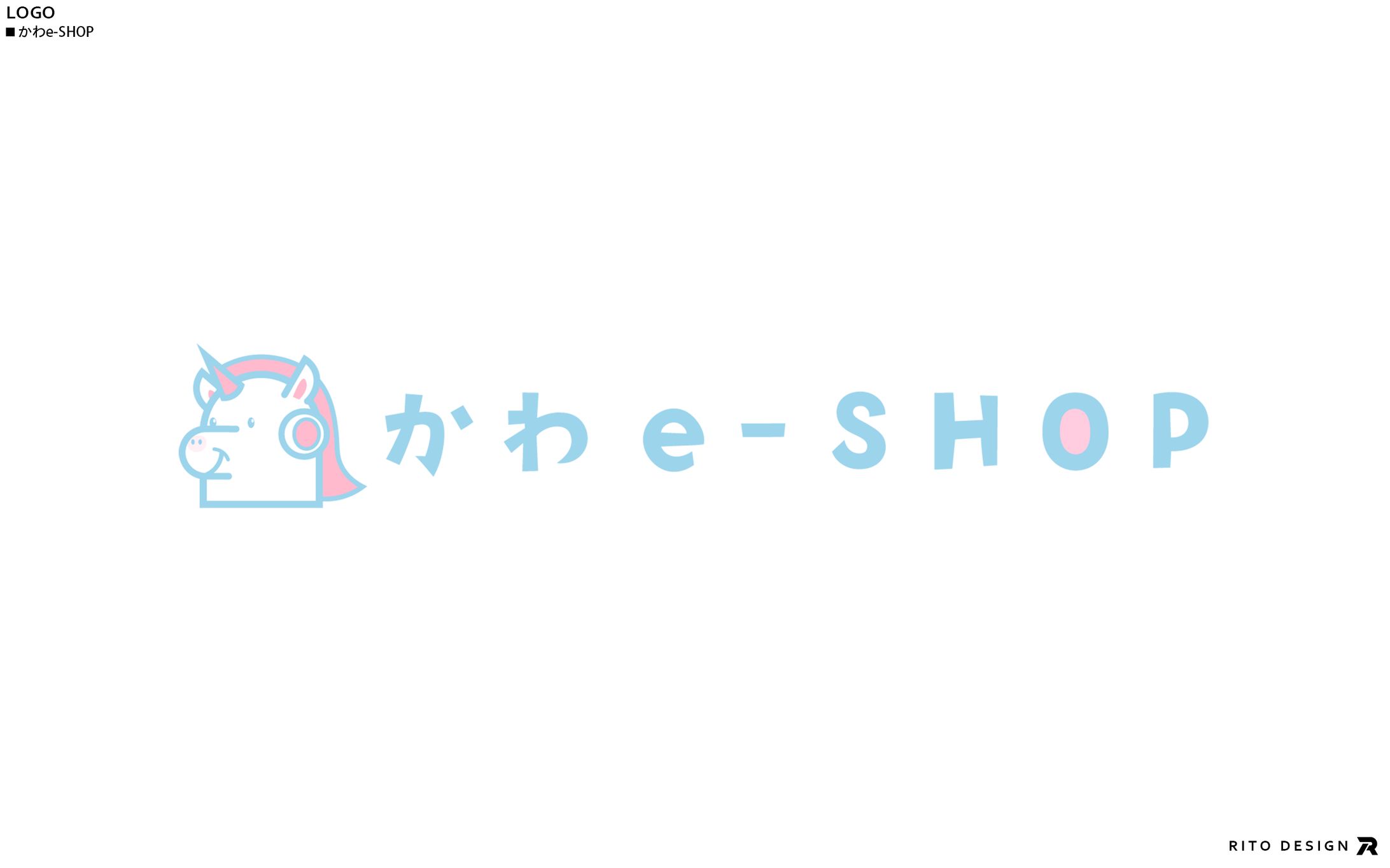 かわe-SHOP　キャラクターロゴデザイン-1