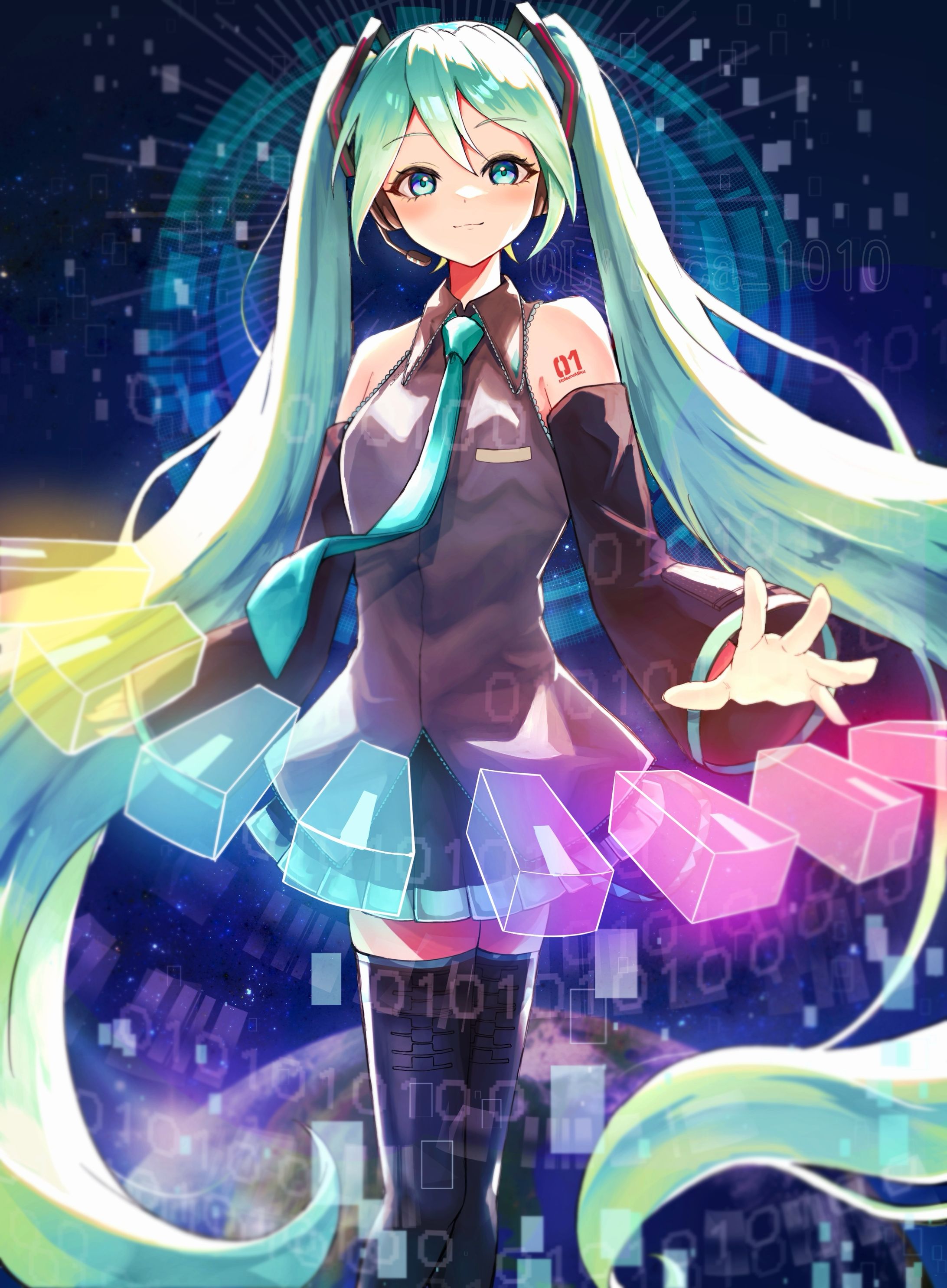 【二次創作】初音ミク 一枚絵-1