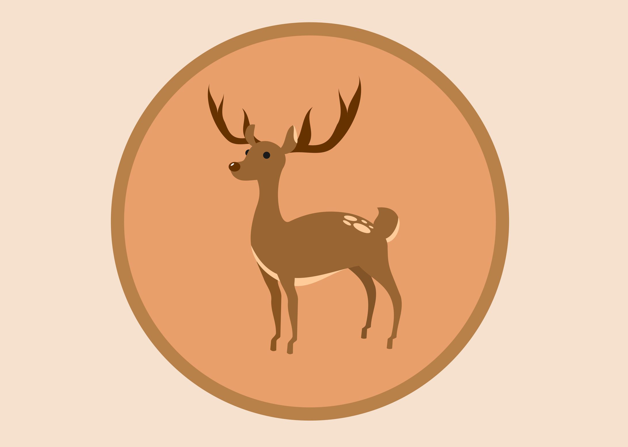 Deer Vector Art-1