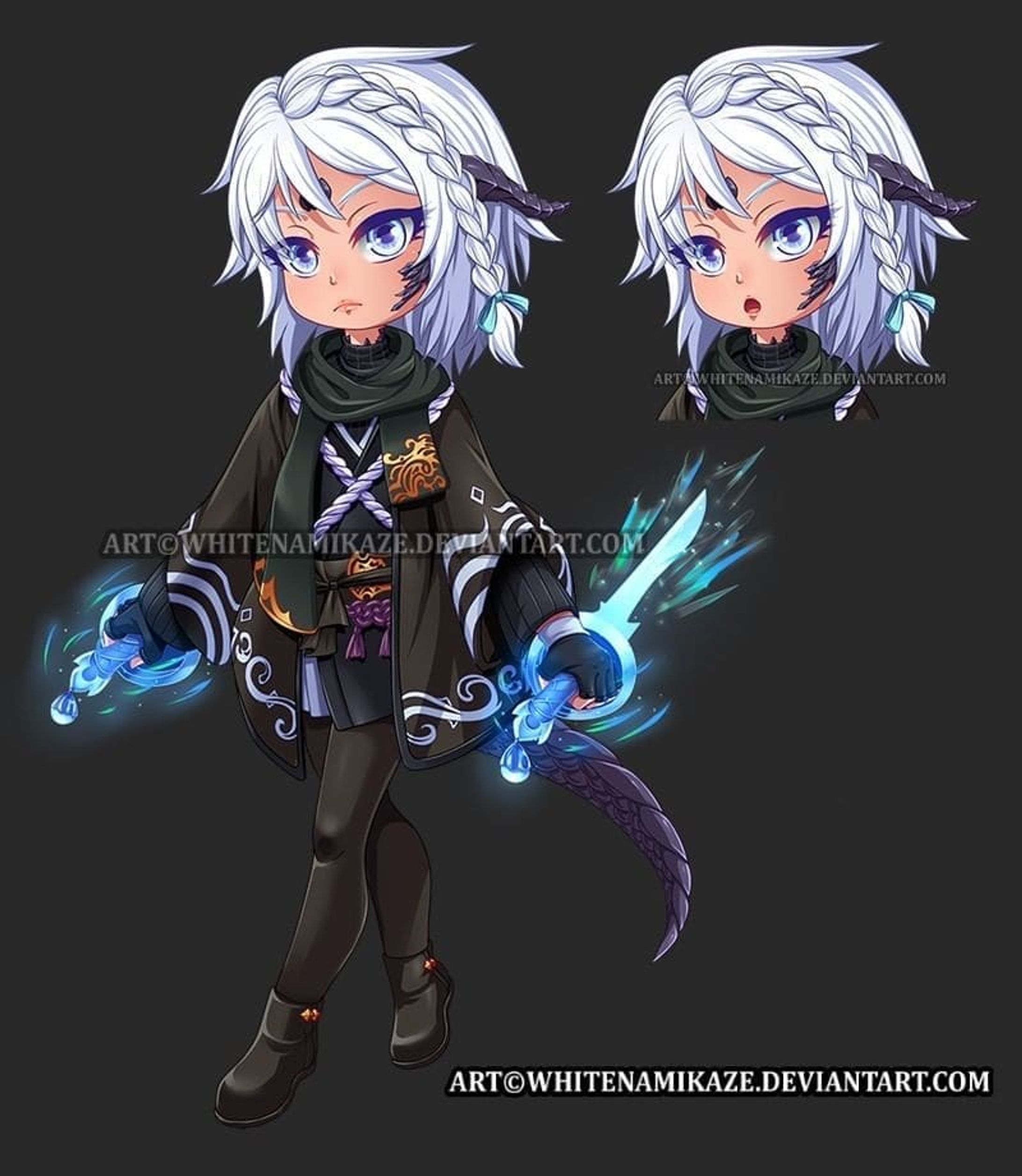 Chibi Commission for sensusyt

The character name is Sensus, 
she is Sensusyt's ffxiv in-game character

Check out his Twitch/YouTube pages:
www.twitch.tv/SensusLive
www.youtube.com/c/SensusYT

DeviantArt : http://fav.me/902135013

Pixiv : https://www.pixiv.net/en/artworks/95110417

COMMISSION OPEN : http://fav.me/d8qyc2q

#Digital2D #AnimeManga #CharacterDesign #Anime #digital #commissionopen #whitenamikaze #art #expressions #moe #chibi #gamecharacter #ffxiv #finalfantasy14 #whitehair #dualblade #armor #dragonscale #kimono #scarf #fanart #braidedhair-1