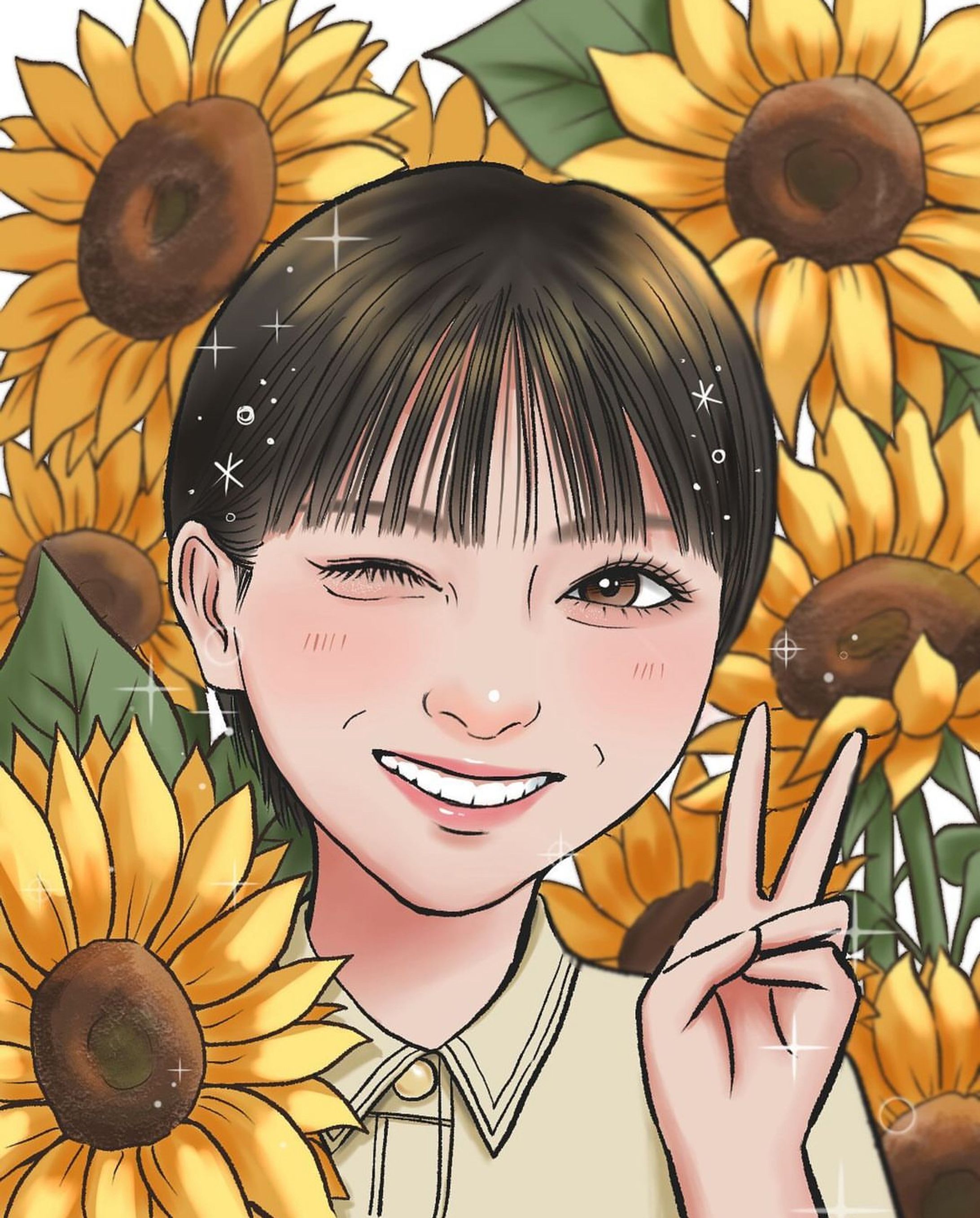 有名人の似顔絵(fanart)-1