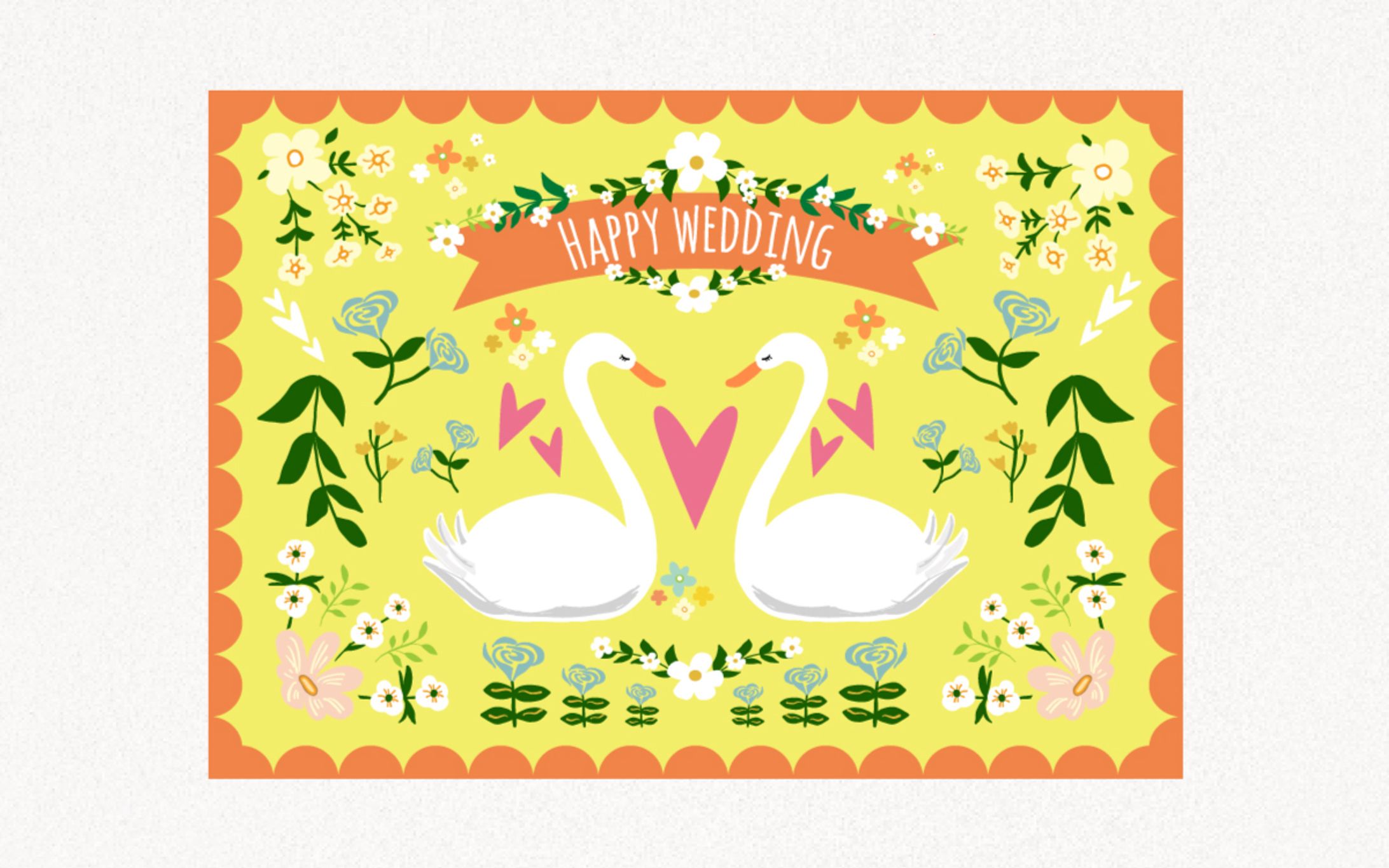 白鳥のイラスト-1