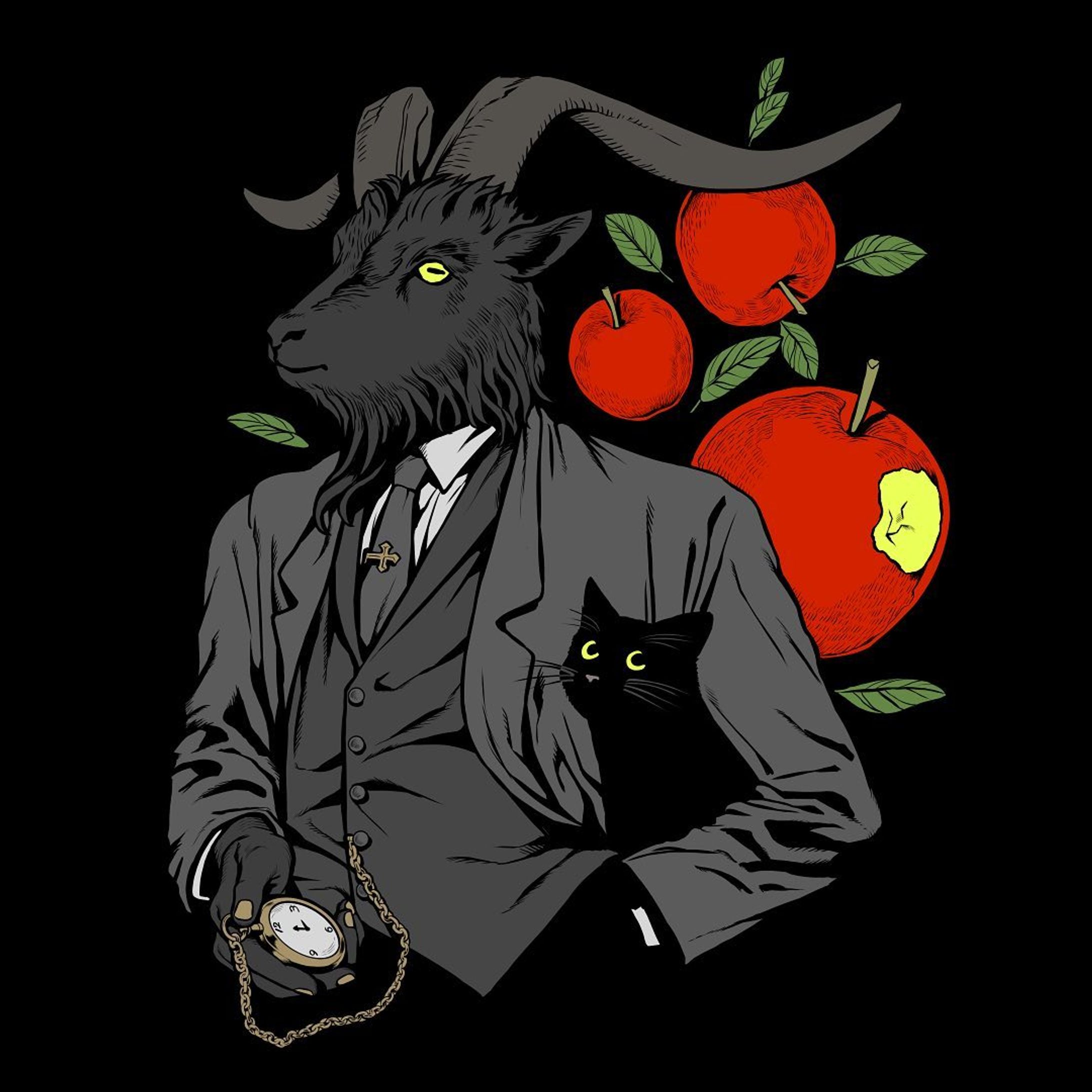 Bite the sin
.
The Goat man with his cat, and bitten apple. I was remembering that American apple has different surface from Japanese one while drawing this. 🍎😈
.
Also please check my web store link in bio! If you aren’t in the US, switch the language and please search “Yukke_art”! sorry, some of products haven’t been available in the store yet, or depending on counties some of them aren’t available. Anyway I’ll be happy if you are interested in my personal products!
.
Recently I’m learning about 3D modeling by myself. and I have been leaving from my illustration for a while. I got some of idea, I’d love to restart my drawing...!
.
#goat #cat #apple #suits #illustration #originalcharacter-1