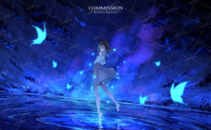 【ご依頼】蝶のナミダ　MVイラスト（差分あり）