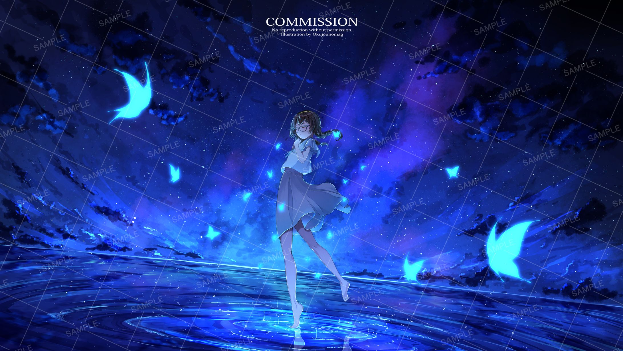 【ご依頼】蝶のナミダ　MVイラスト（差分あり）-1