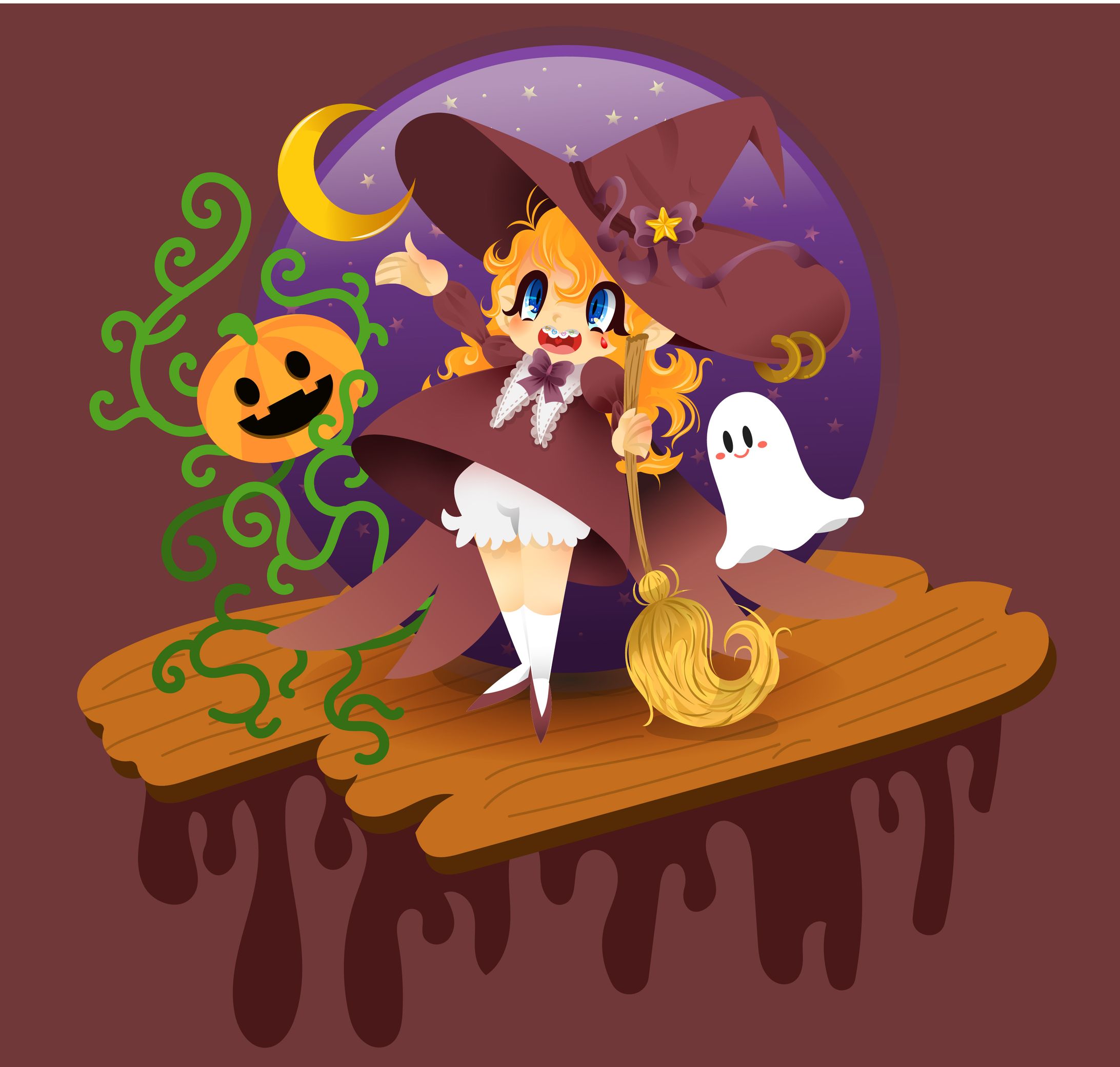 【iPad版Illustrator】ハロウィーンイラスト-1